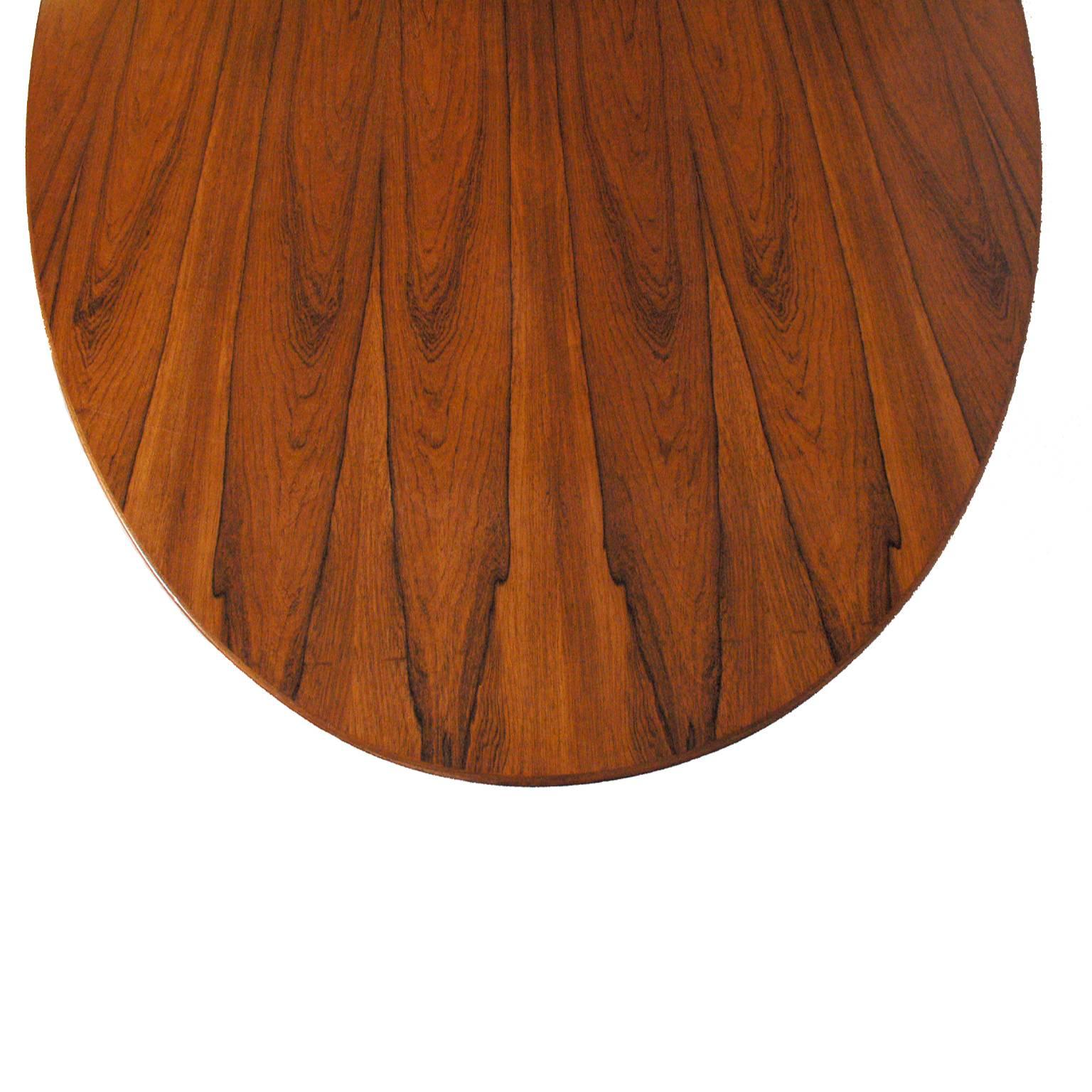 American Oval Rosewood Table or Desk by Florence Knoll
