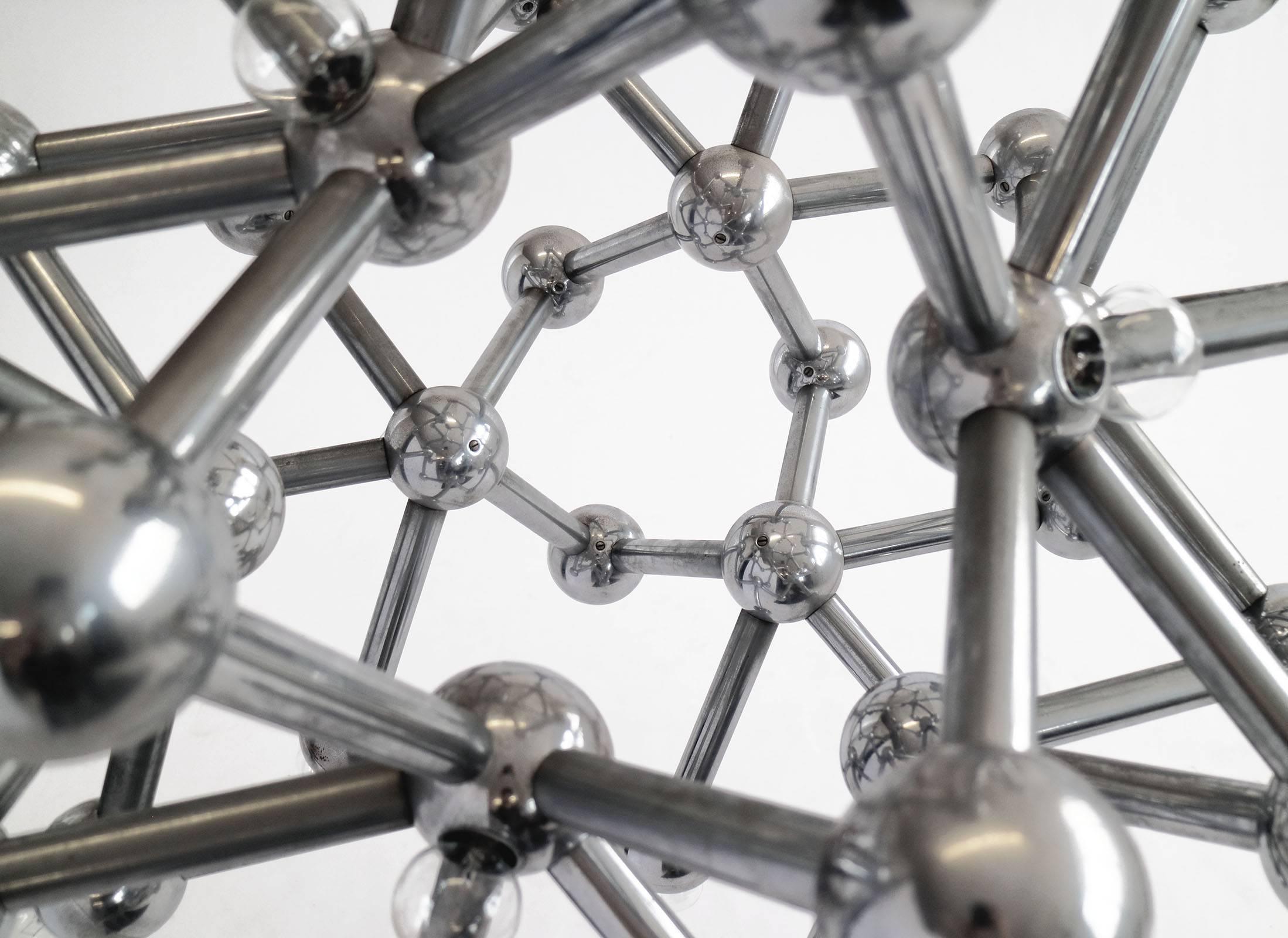 pop art molecular chandelier