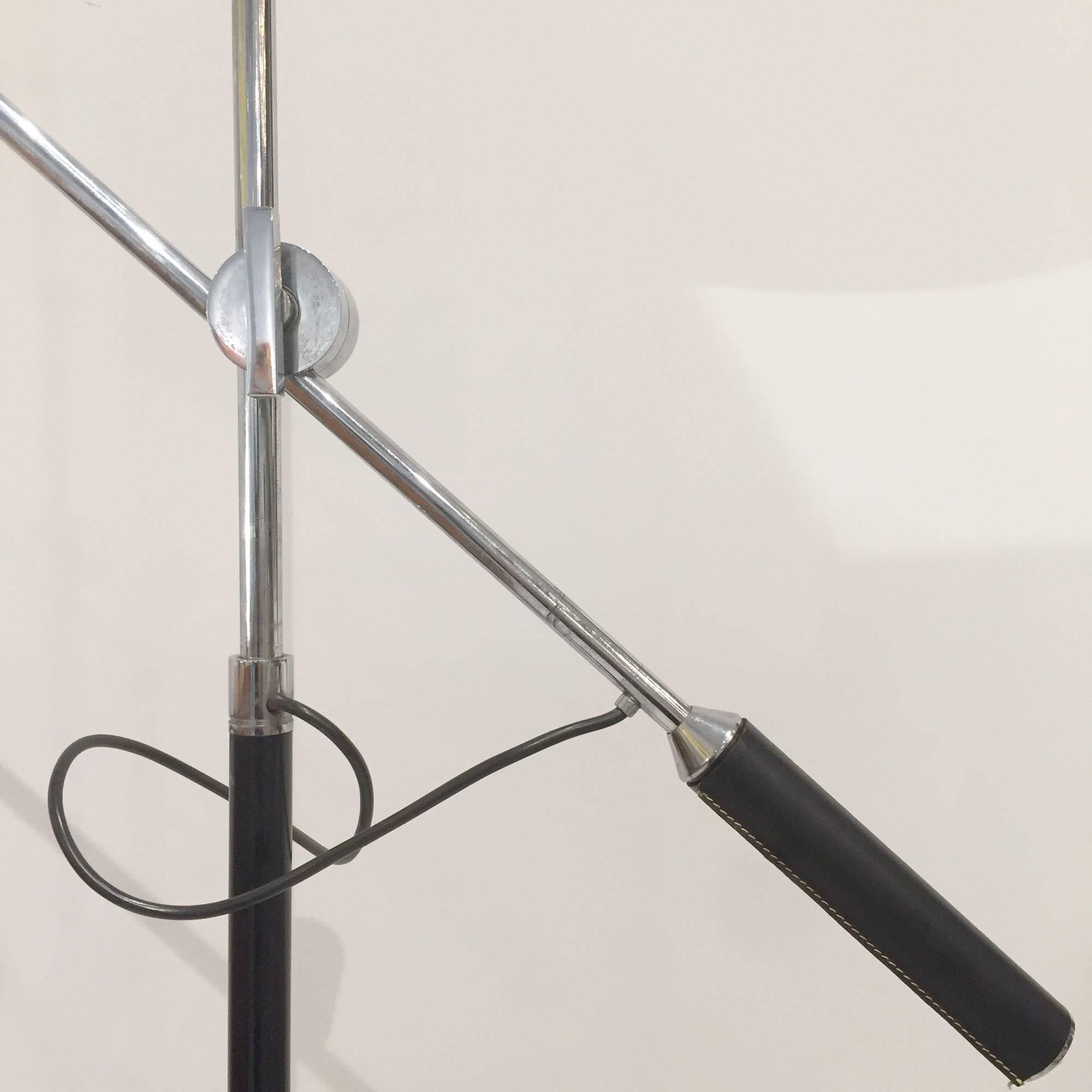 Mid-20th Century Pair of Arredoluce One Arm Floor Lamps