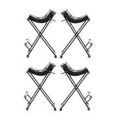 Cleo Baldon Set of Four Campaign Bar Stools