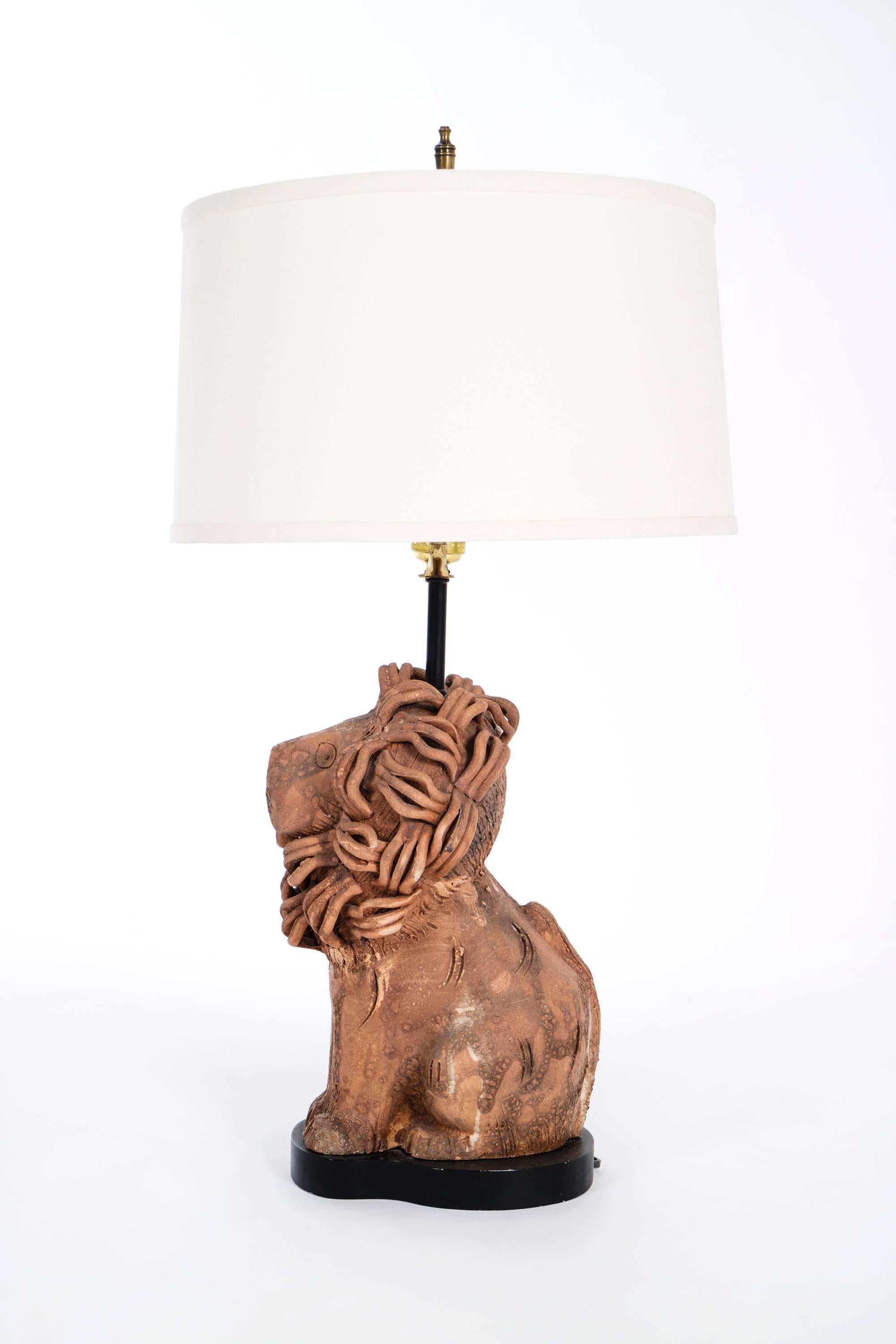 Aldo Londi for Bitossi, Decorative ceramic lamp depicting a lion.

This item is currently on view in our NYC Greenwich Street Location.