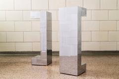 Paul Evans Pair of Chrome Pedestals