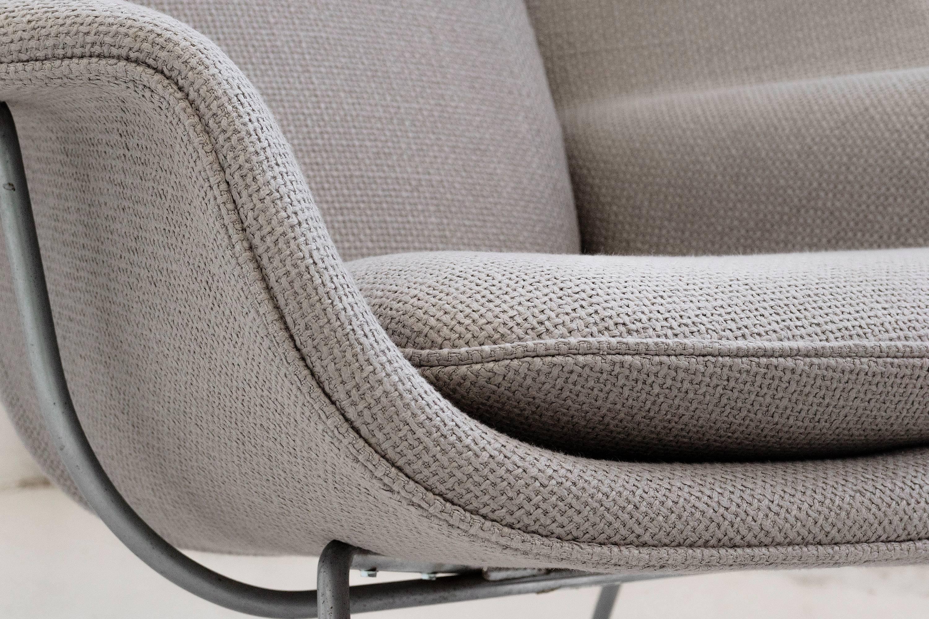 Upholstery Eero Saarinen Womb Chair and Ottoman