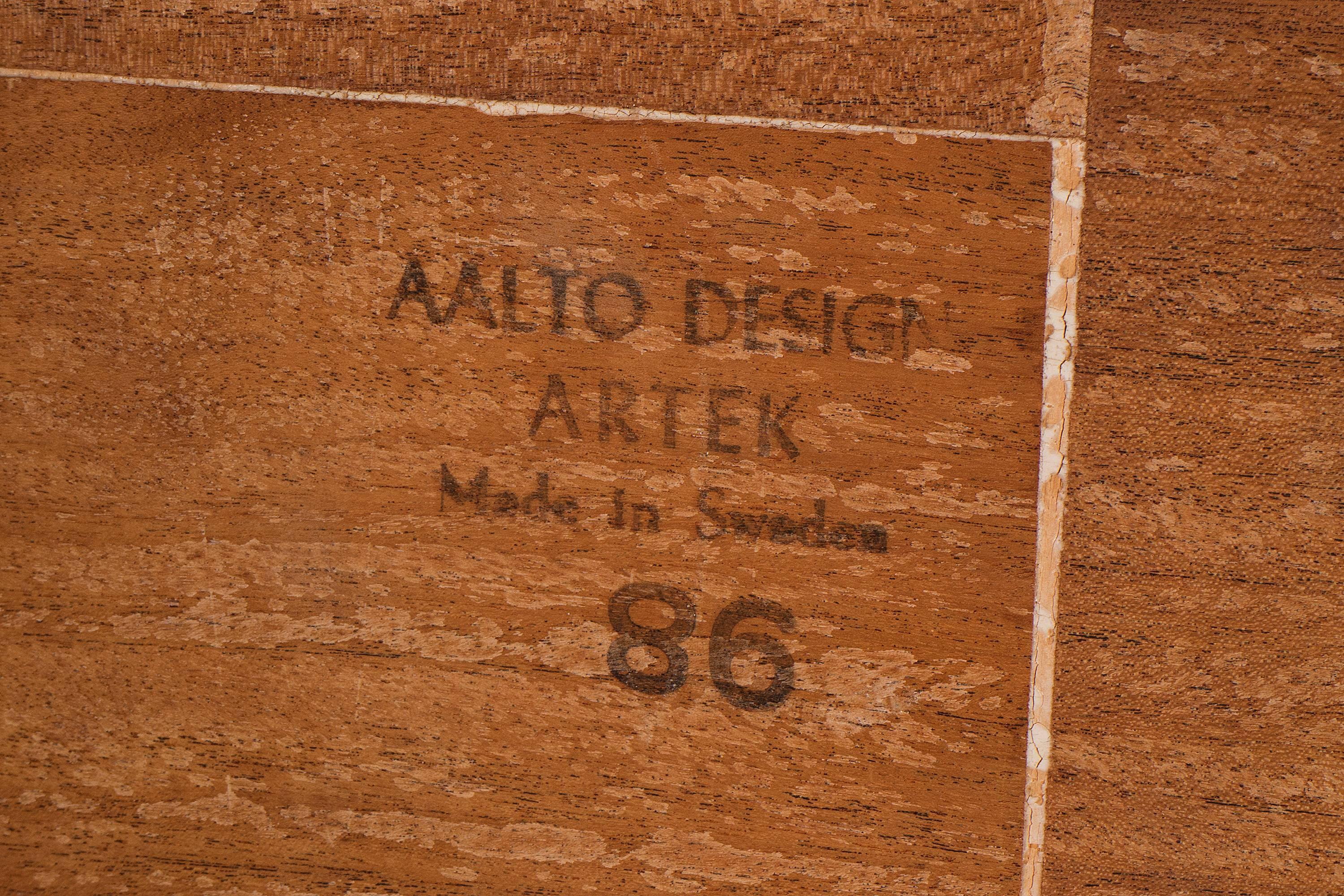 Mid-20th Century Alvar Aalto Side Table for Artek