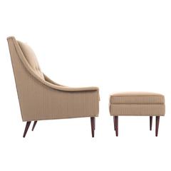 Milo Baughman Lounge Chair and Ottoman 11