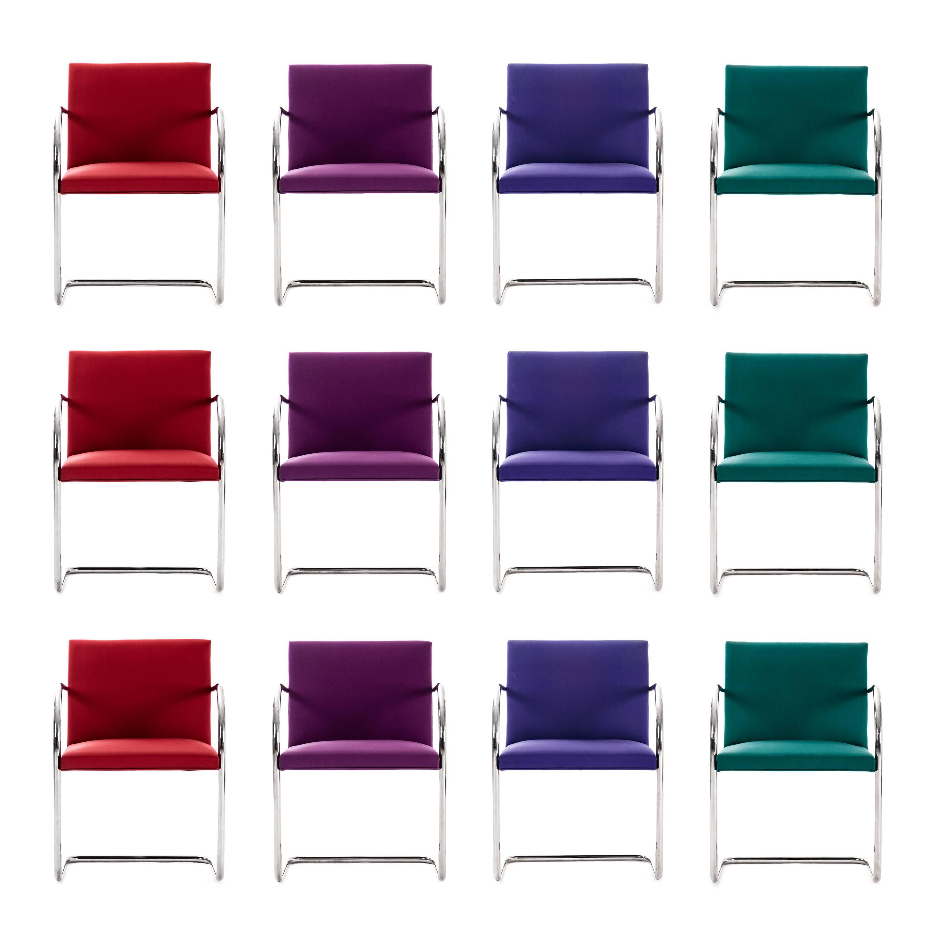 Mies van der Rohe Set of 12 Brno Chairs for Knoll International
