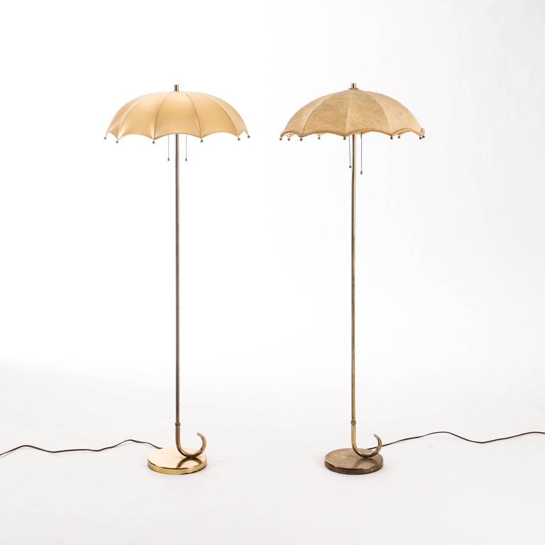 Gilbert Rohde Pair of Umbrella Floor Lamps For Sale at 1stDibs
