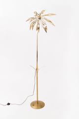Lampe à fleurs en laiton