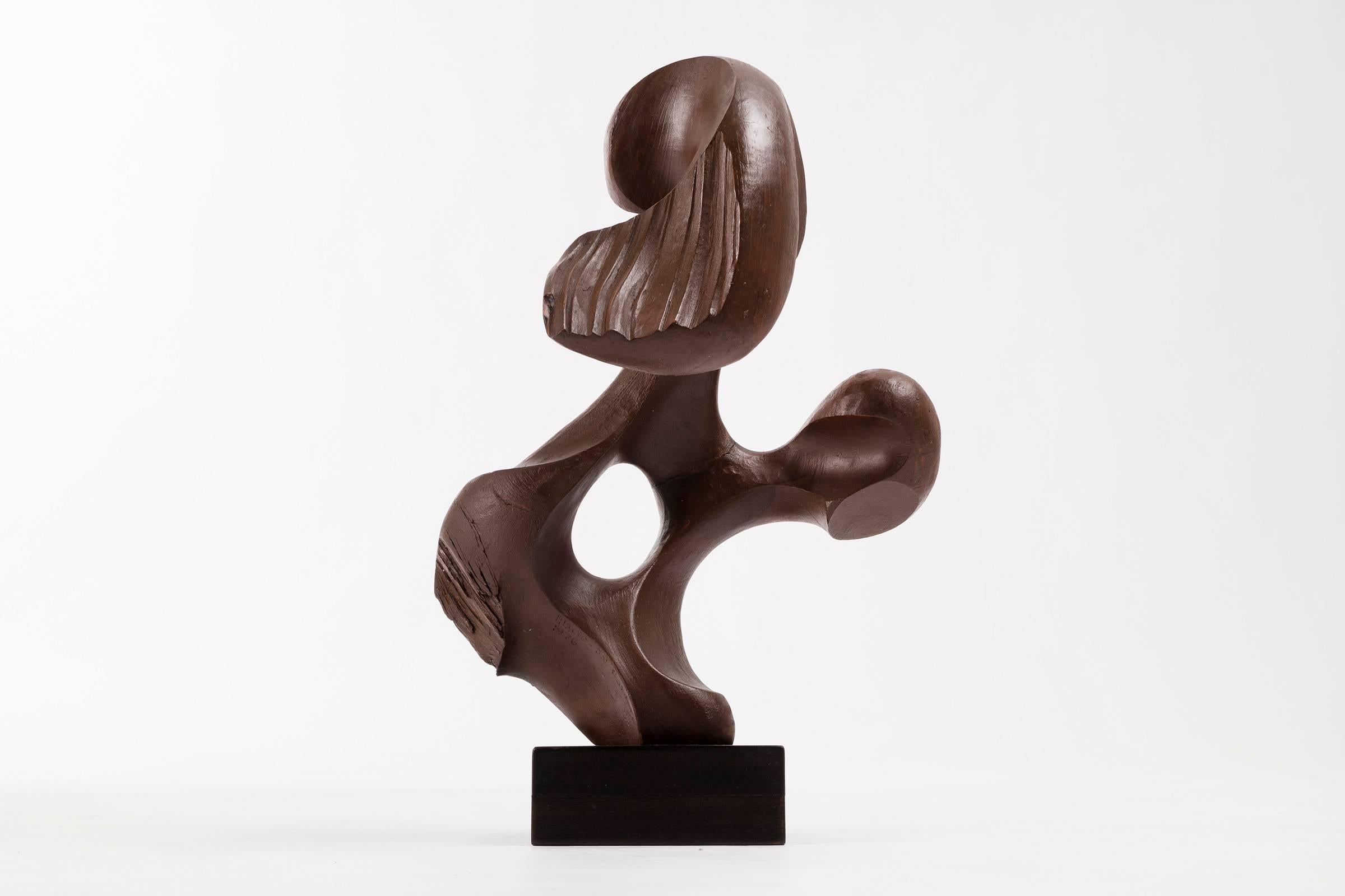 Mario Dal Fabbro sculpture no. 3
circa 1978

Multi-disciplinary artist Mario Dal Fabbro was born in Cappella Maggiore, Italy in 1913.
He trained in his family's furniture design shop prior to attending both the R. Superior Institute for