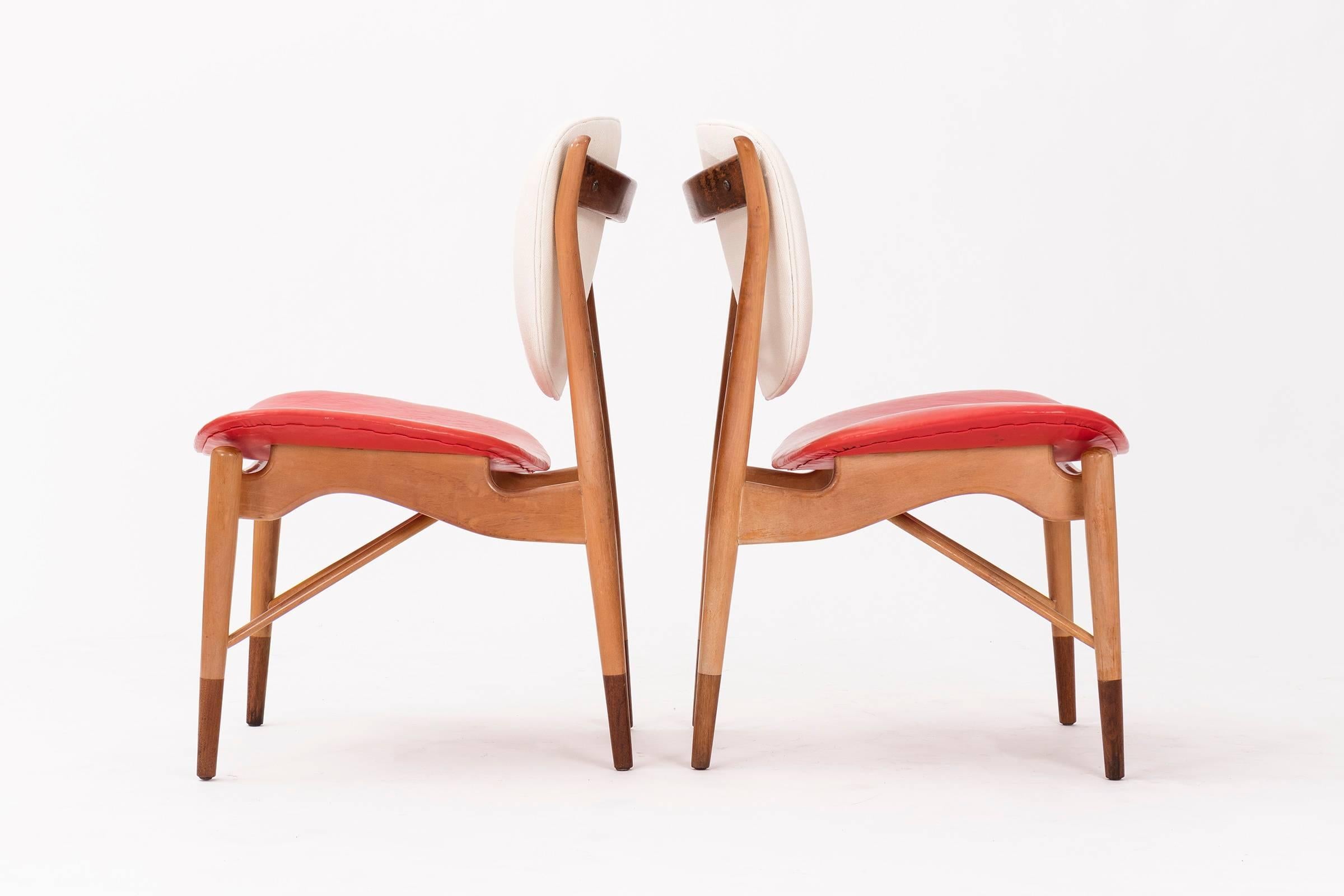 Mid-Century Modern Pair of Finn Juhl Chairs