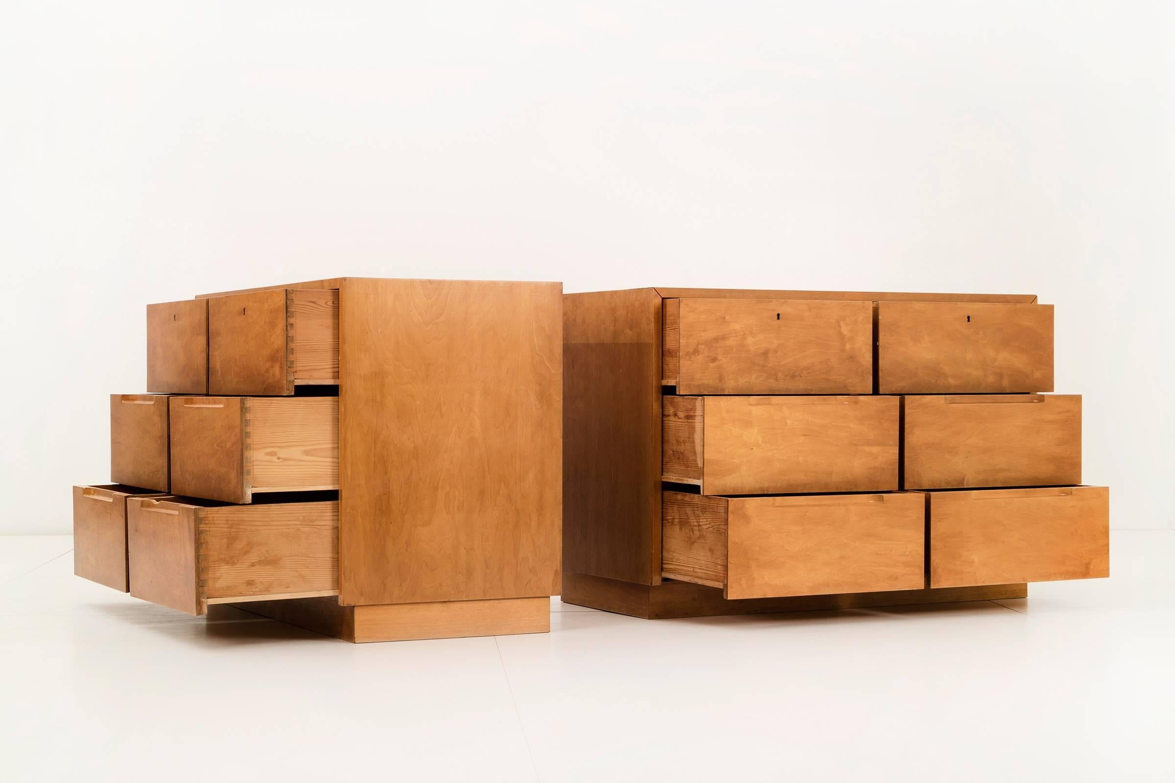 Mid-Century Modern Pair of Alvar Aalto Cabinets for Finsven