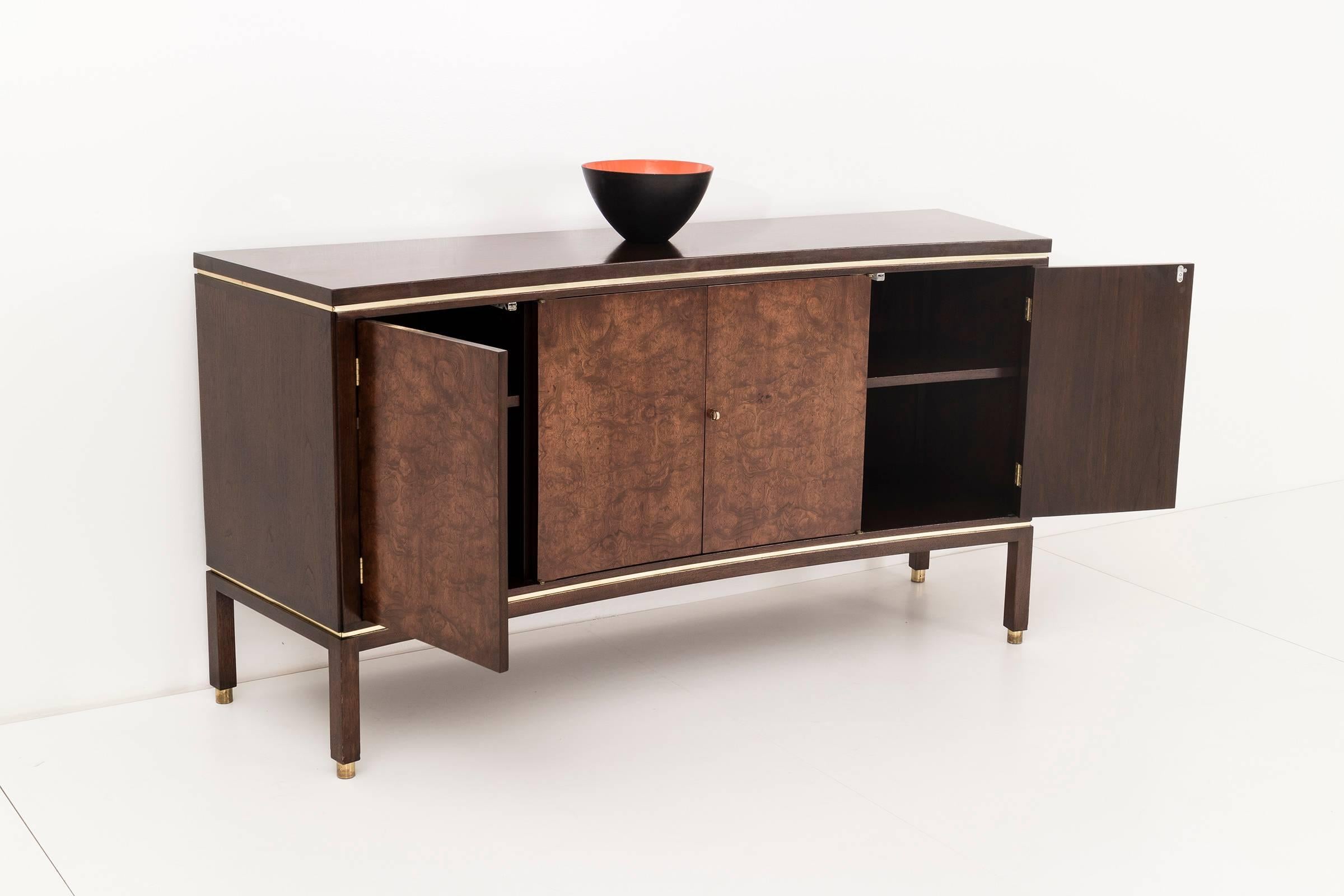 Edward Wormley Curved-Front Credenza In Excellent Condition In Chicago, IL