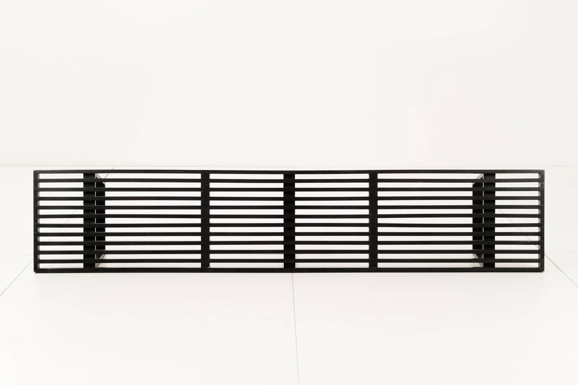 George Nelson Ebony Slat Bench for Herman Miller (Moderne der Mitte des Jahrhunderts)