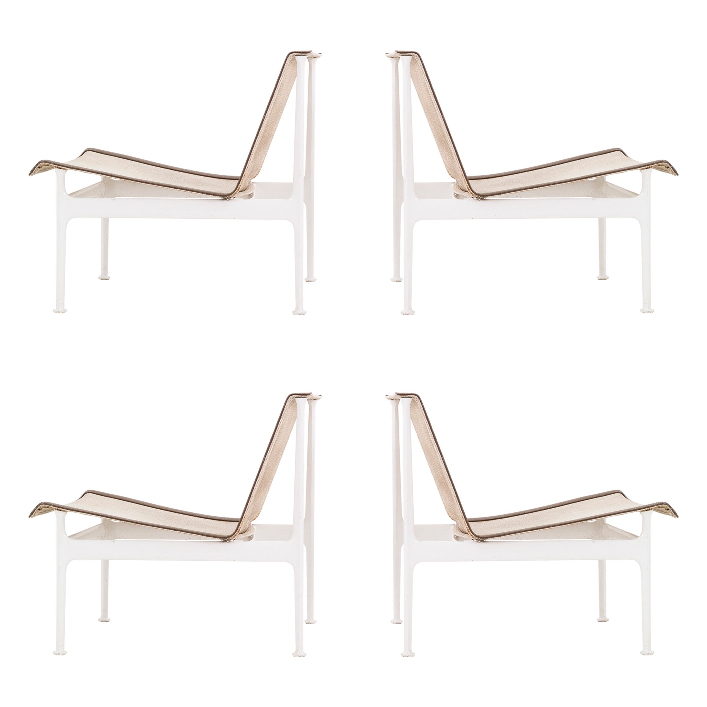 Set of Four Richard Schultz Outdoor Lounge Chairs by Knoll at 1stDibs