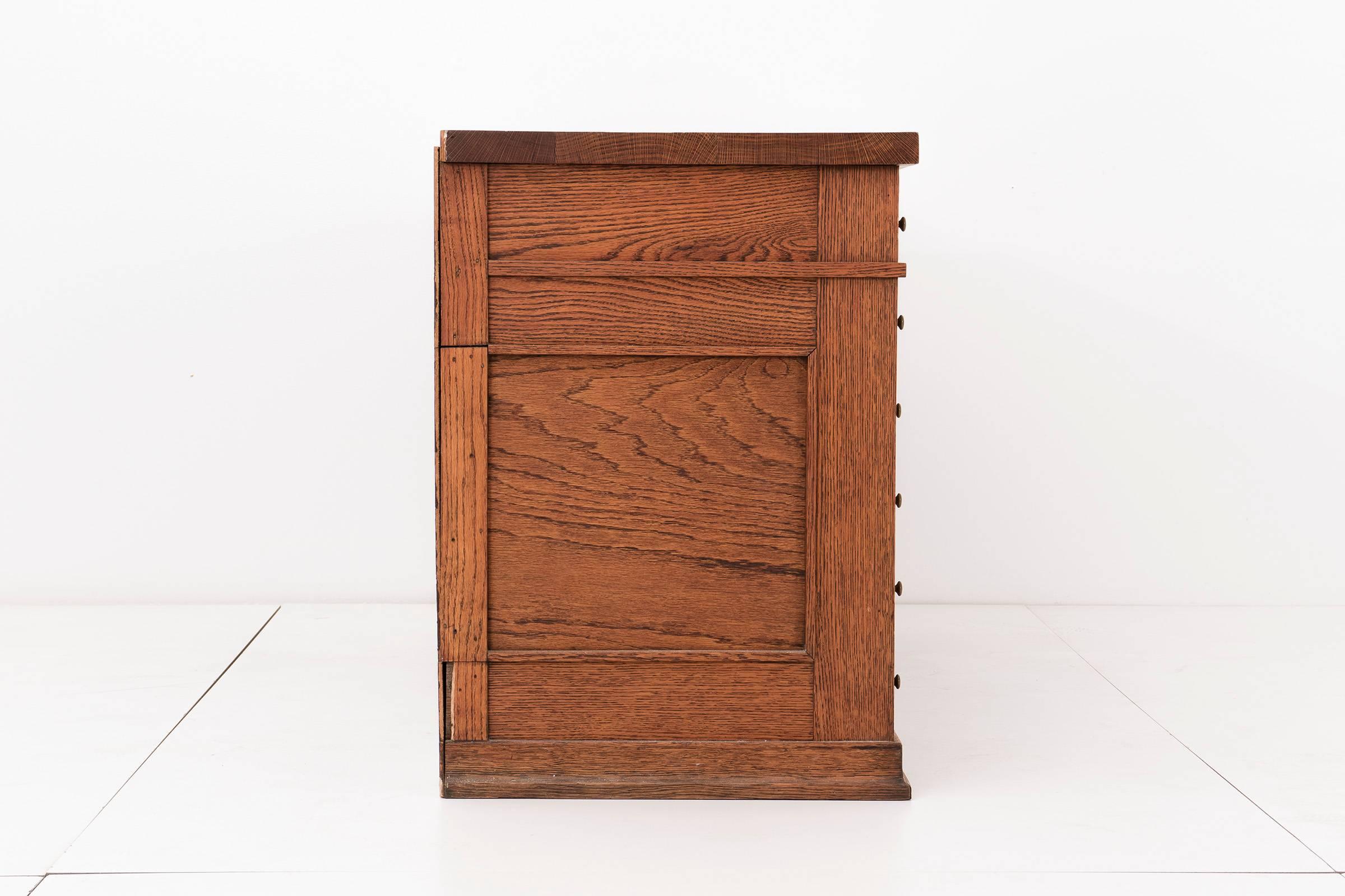 Frank Lloyd Wright Pedestal Desk from Frank L. Smith Bank 2