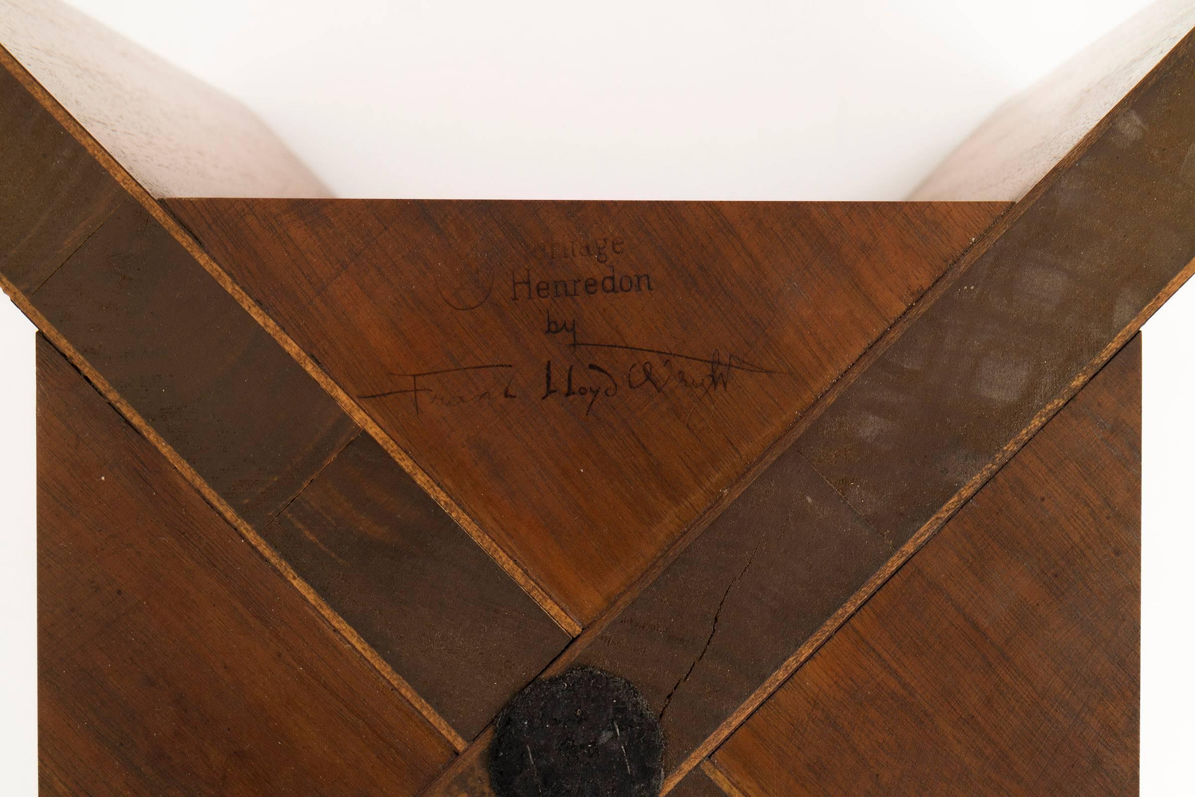 Mid-20th Century Frank Lloyd Wright Side Table
