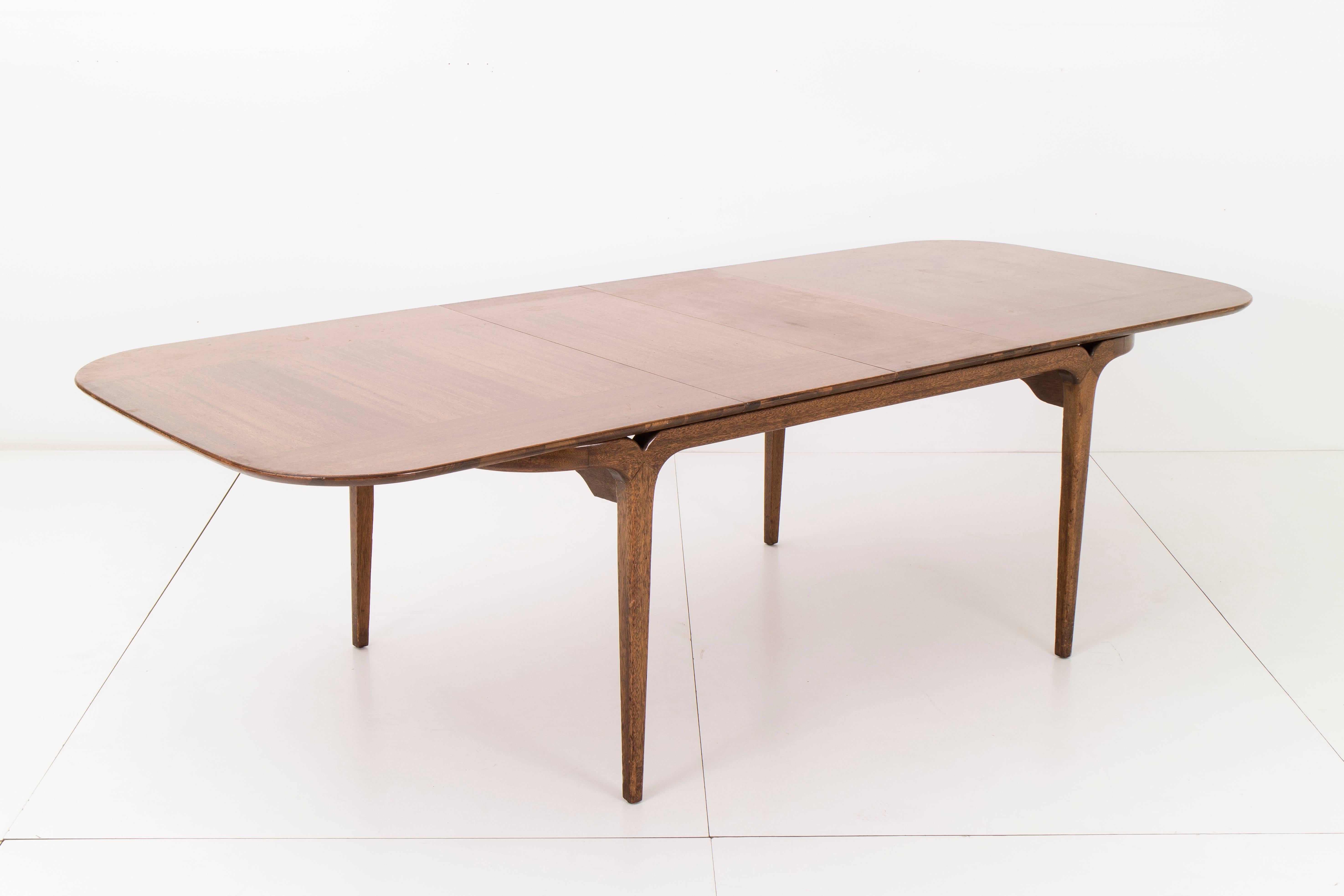 Mid-Century Modern Brown and Saltman Dining Table