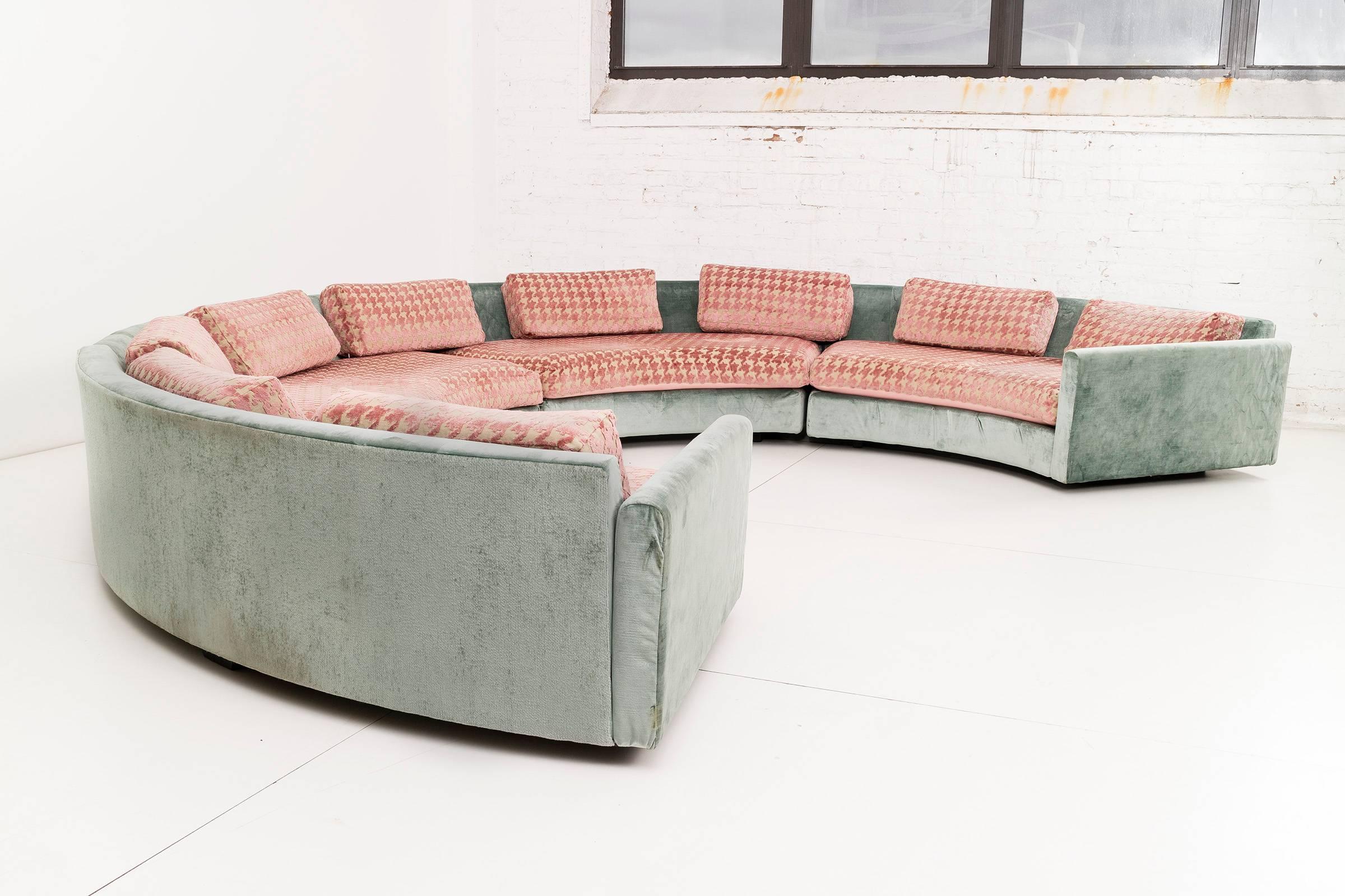 Mid-Century Modern Adrian Pearsall Curved Sectional Sofa