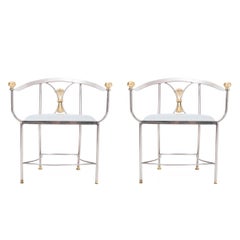 Pair of Alberto Orlandi Savonarola Chairs