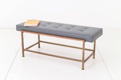 Edward Wormley Brass Bench for Dunbar