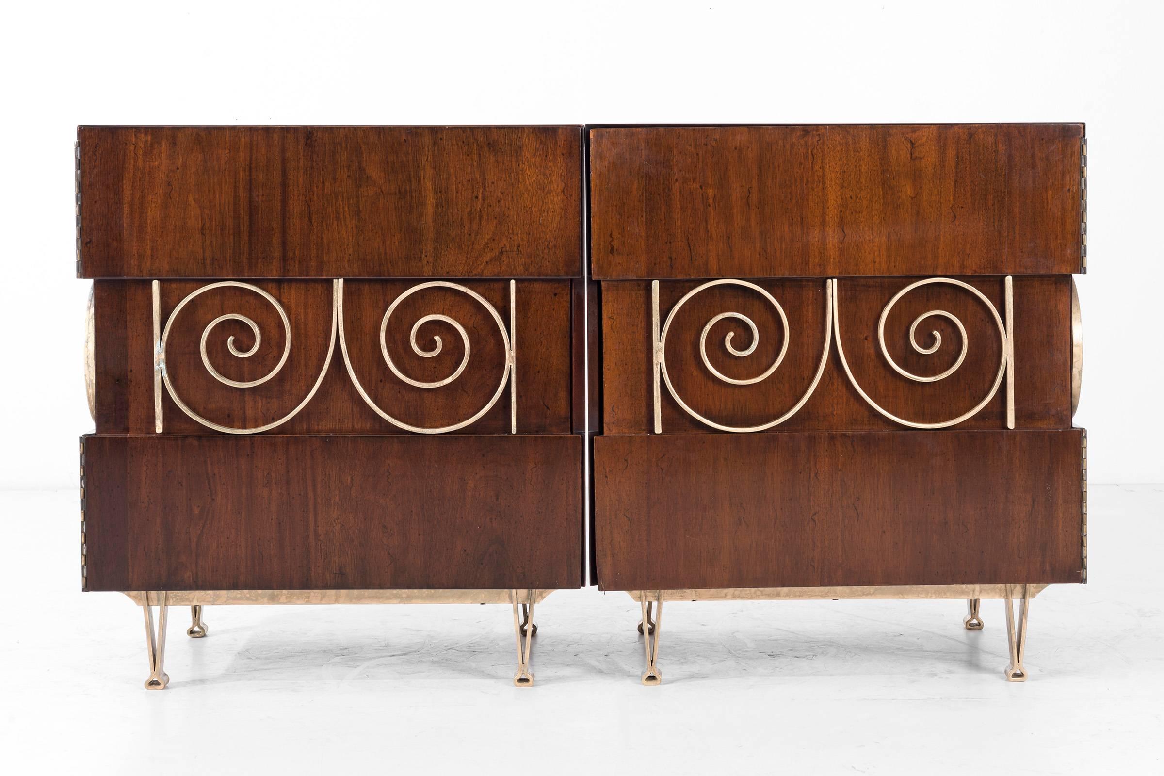 Edmund Spence Pair of End Tables or Nightstands 1