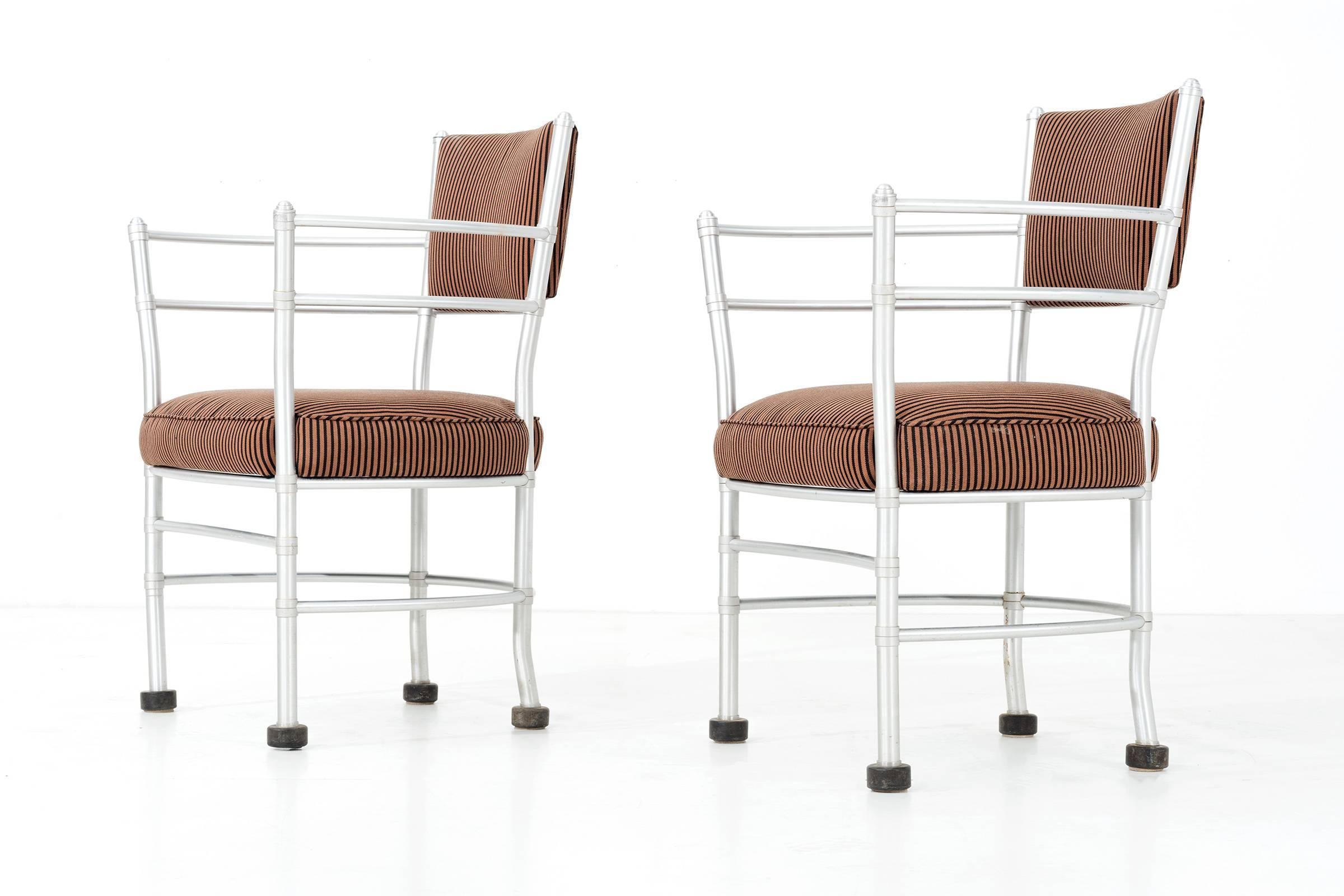 Art Deco Pair of Warren McArthur Aluminium Chairs