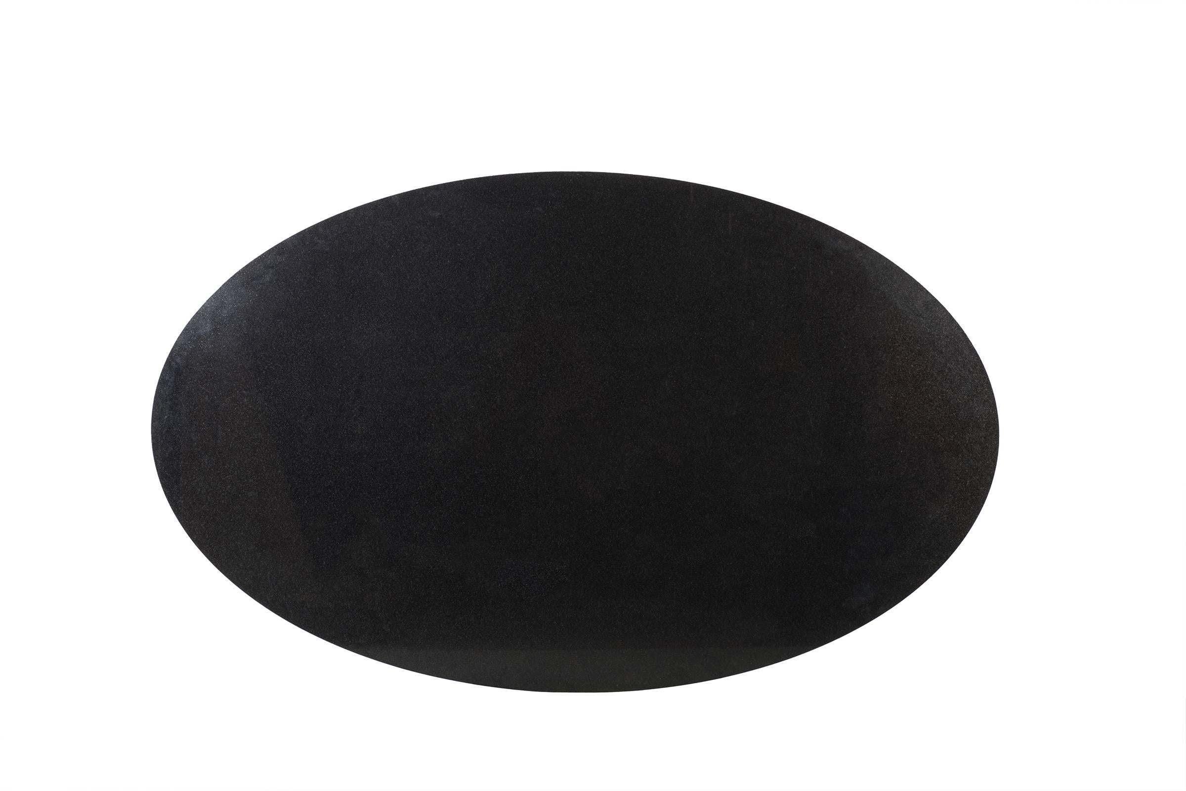 Italian Eero Saarinen Black Granite Tulip Table For Sale