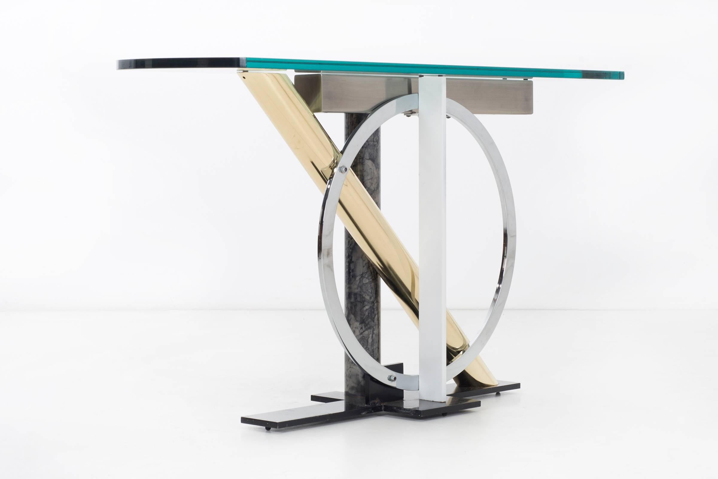 Post-Modern DIA Metal Console Table