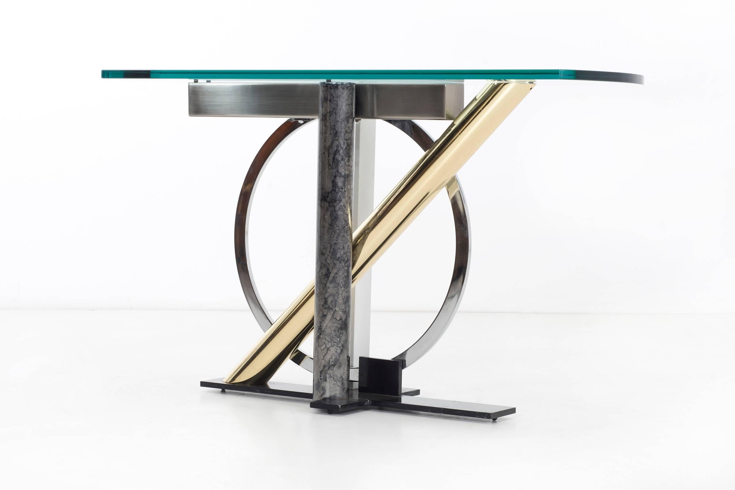 DIA Metal Console Table In Excellent Condition In Chicago, IL