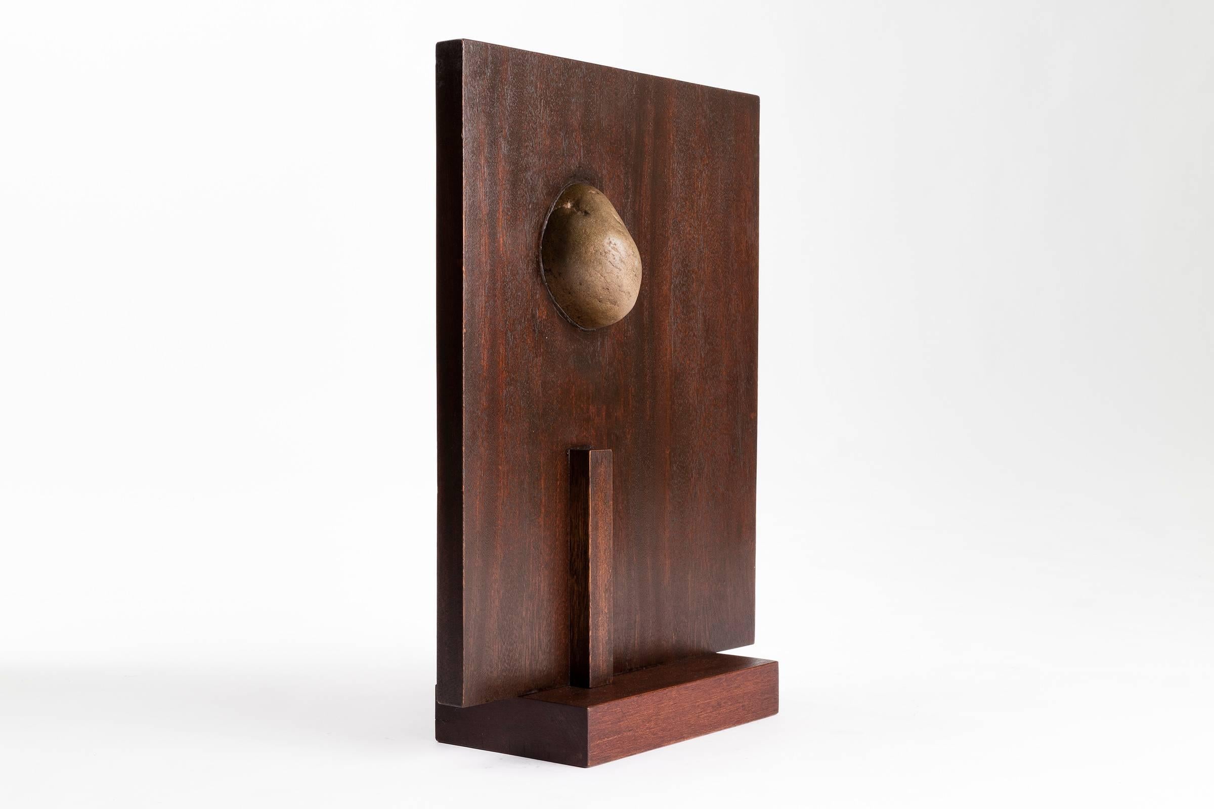 Mario Dal Fabbro sculpture No. 6
Signed, F.41.

Multi-disciplinary artist Mario Dal Fabbro was born in Cappella Maggiore, Italy in 1913. He trained in his family's furniture design shop prior to attending both the R. Superior Institute for