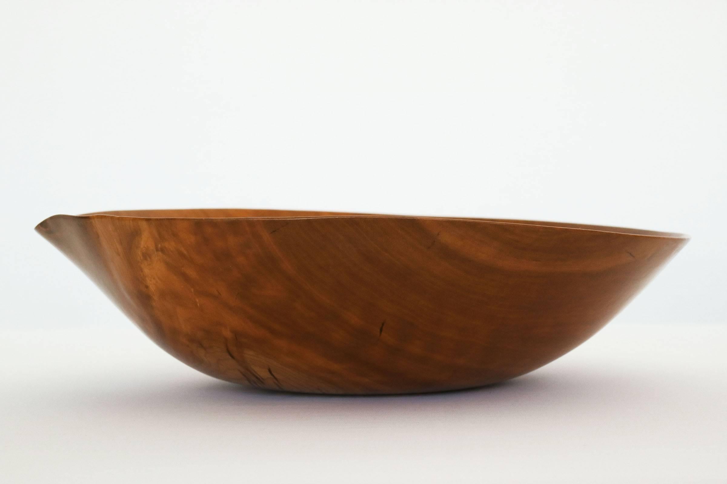 Hand turned cherry wood, fine example
'Signed'

This item is currently on view in our NYC Greenwich Street Location.