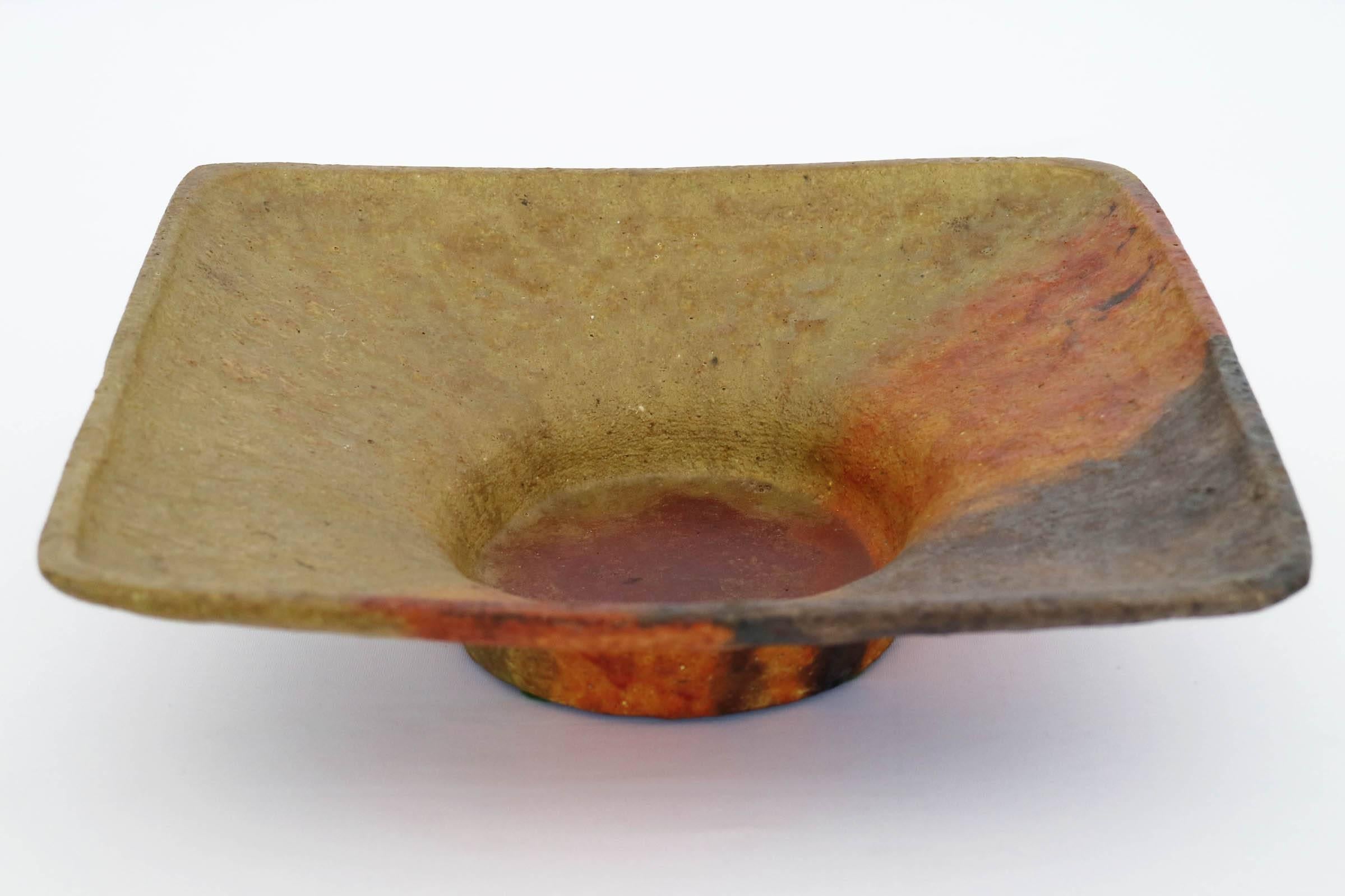 Glazed ceramic Bowl.
Signed