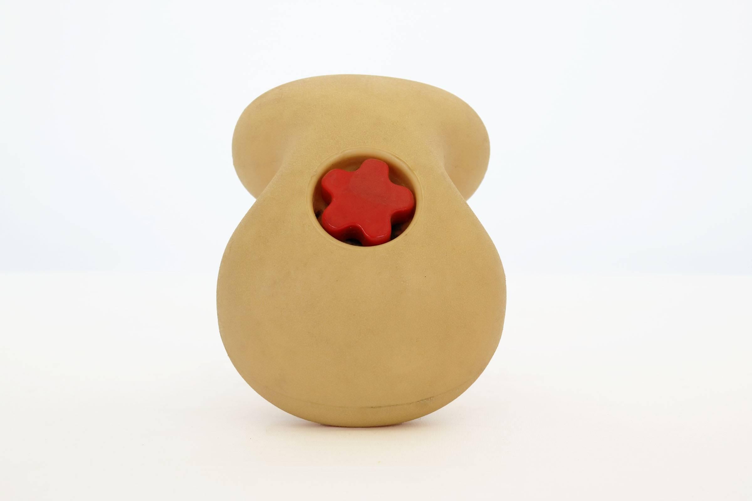'Magis' Door Stop, by Newson. First Series
In set rubber on underside top cap removable can be filled with water or Sand.
Signed 'magis Marc Newson rock design'