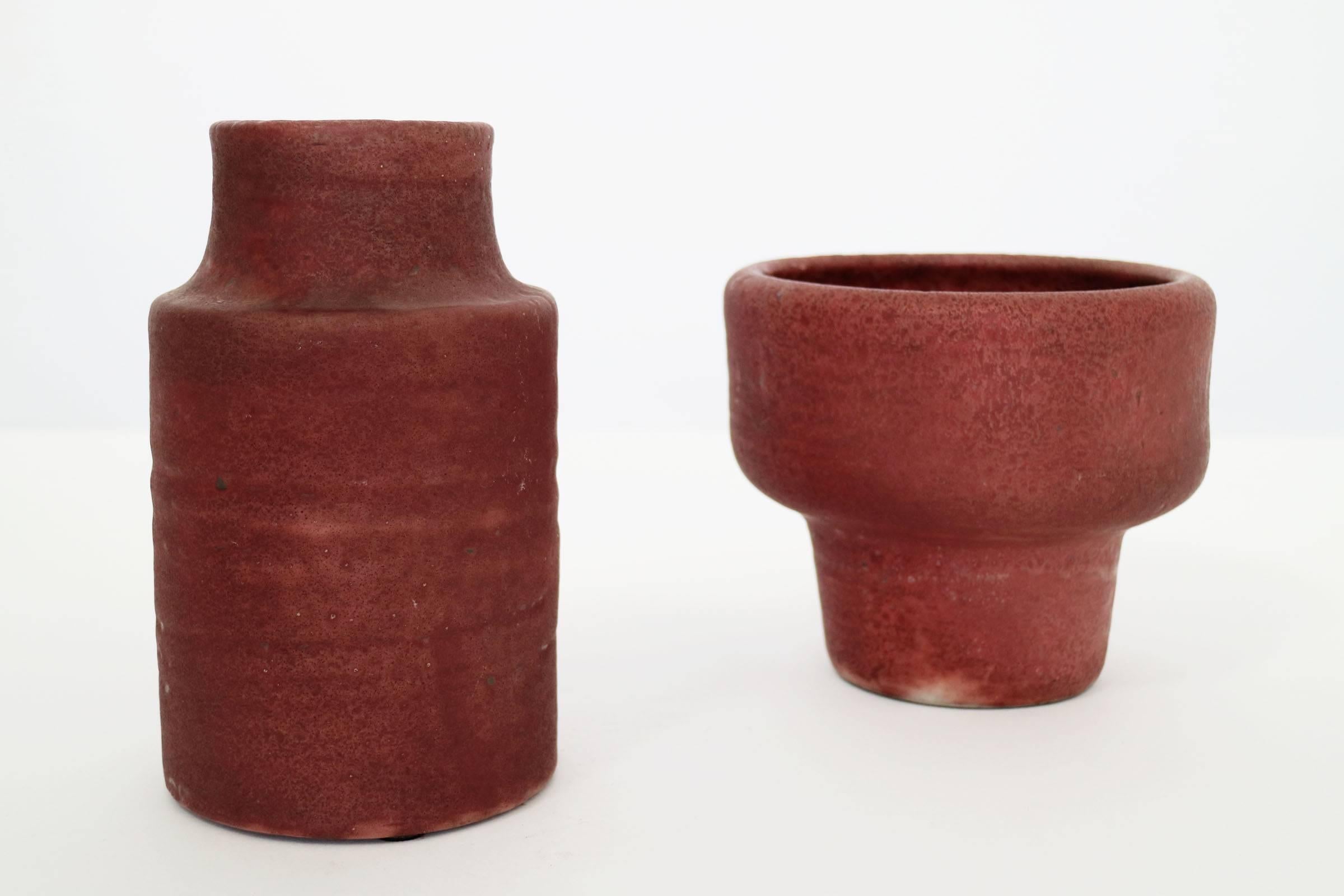 Glazed Ceramic Vase stamped, other vase pictured sold separately
 