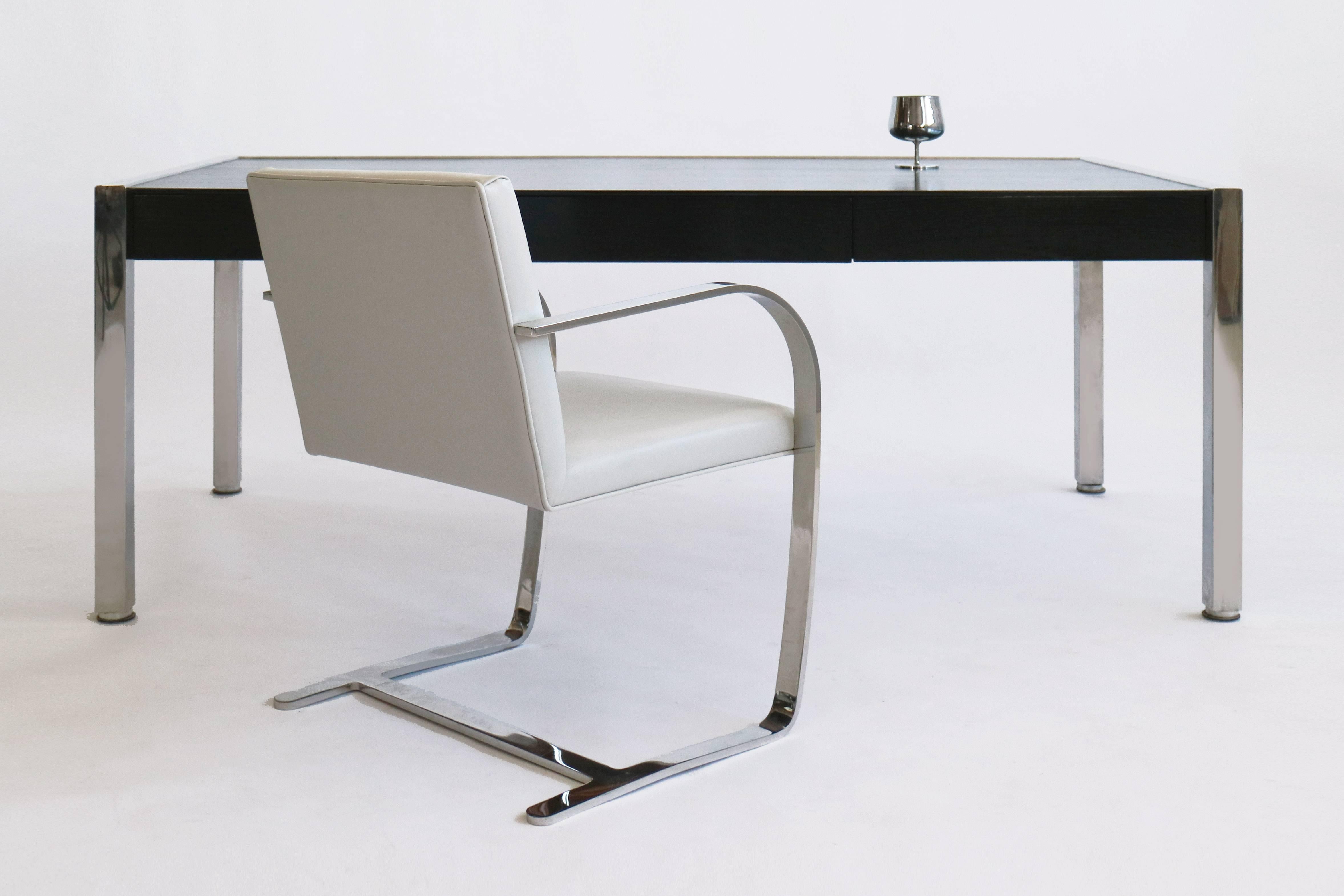 Polished Writing Desk by Leon Rosen for Pace