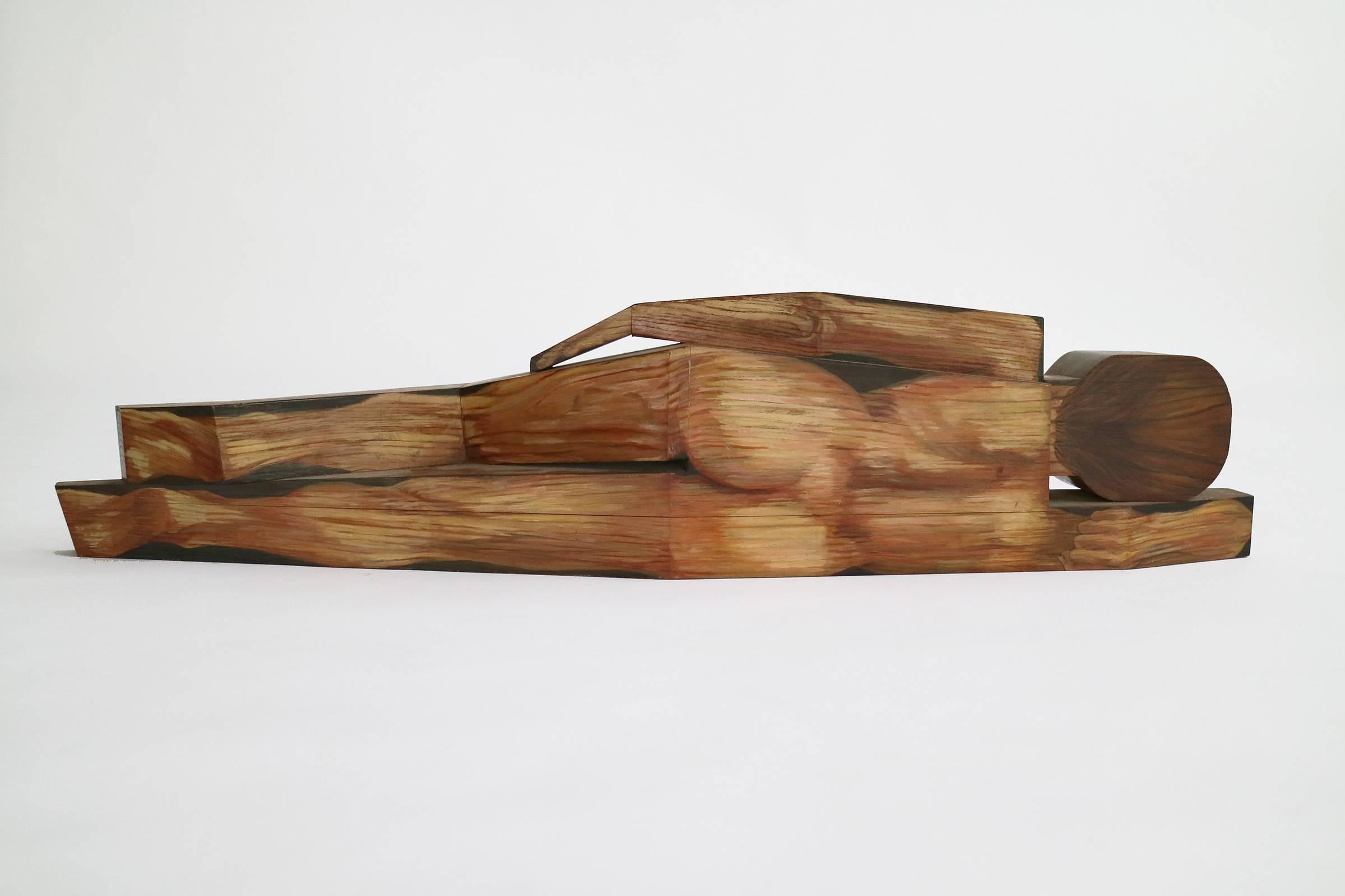 Carved and painted wood sculpture by Carol Quinn.

This item is currently on view in our NYC Greenwich Street Location.