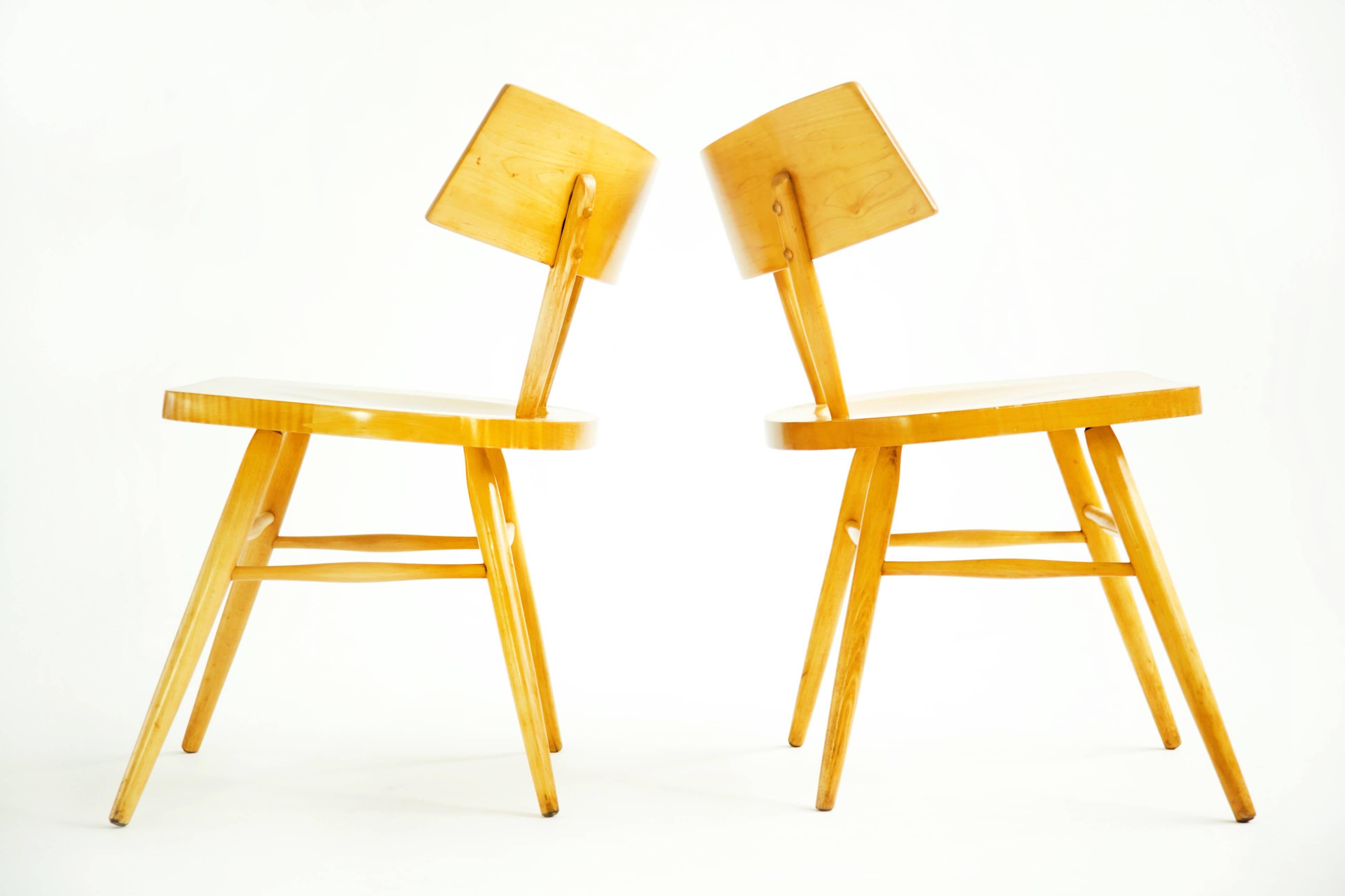 Lacquered Occasional Chairs in the Style of Paul McCobb 