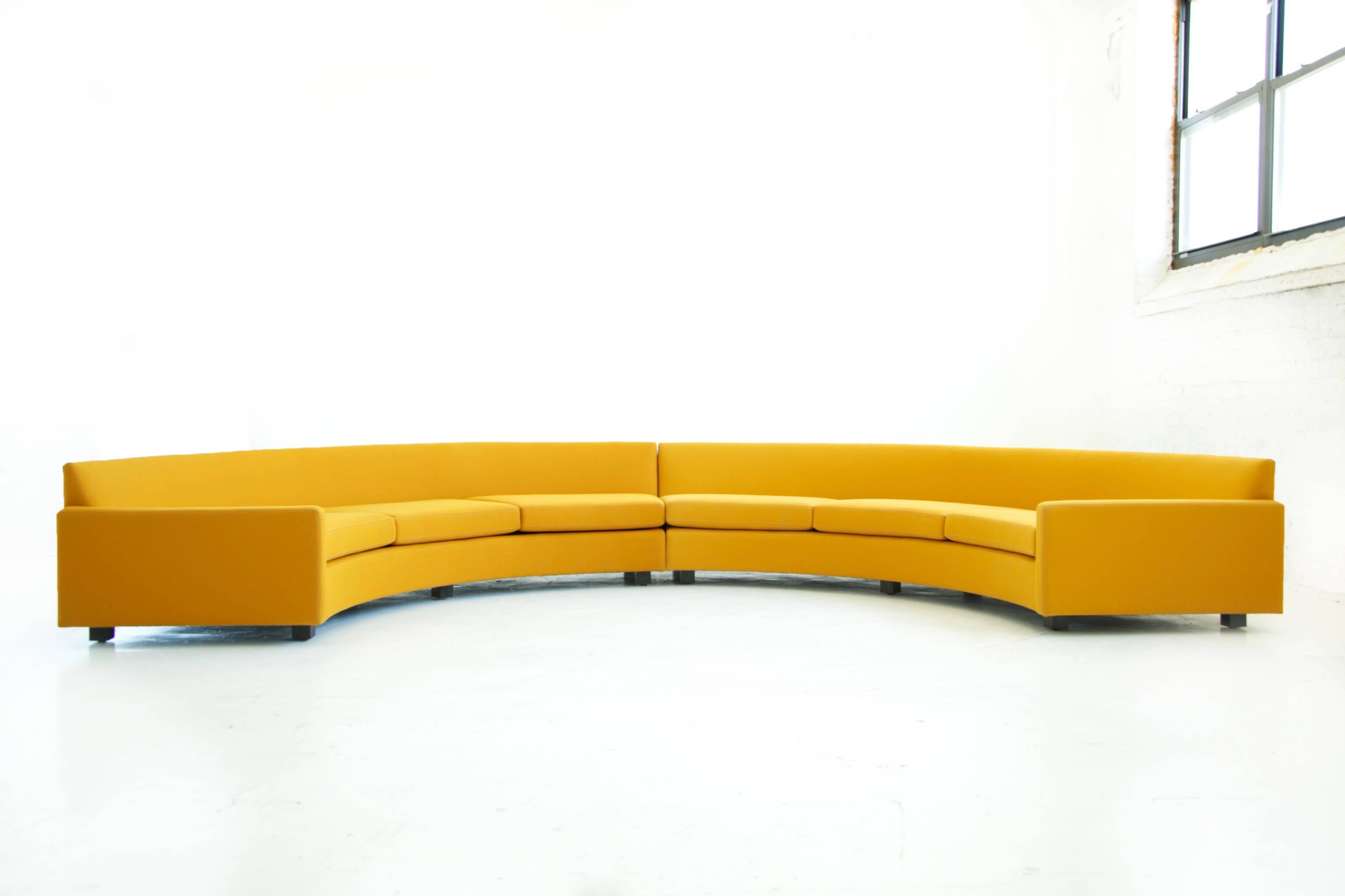 semi circle sectional sofa