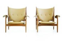 Pair of Finn Juhl Chieftain Lounge Chairs