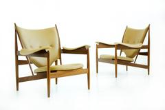 Pair of Finn Juhl Chieftain Lounge Chairs