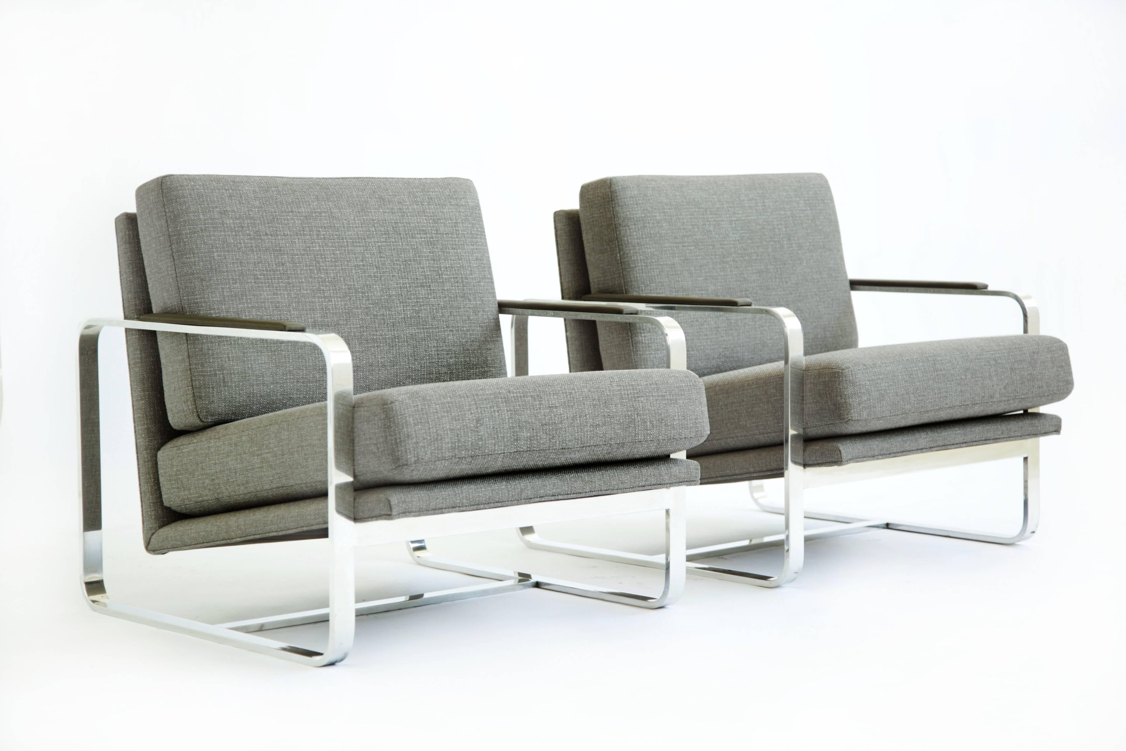 Mid-Century Modern Milo Baughman Lounge Chairs