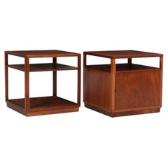 Edward Wormley for Dunbar Pair of Cube End Tables, 1947