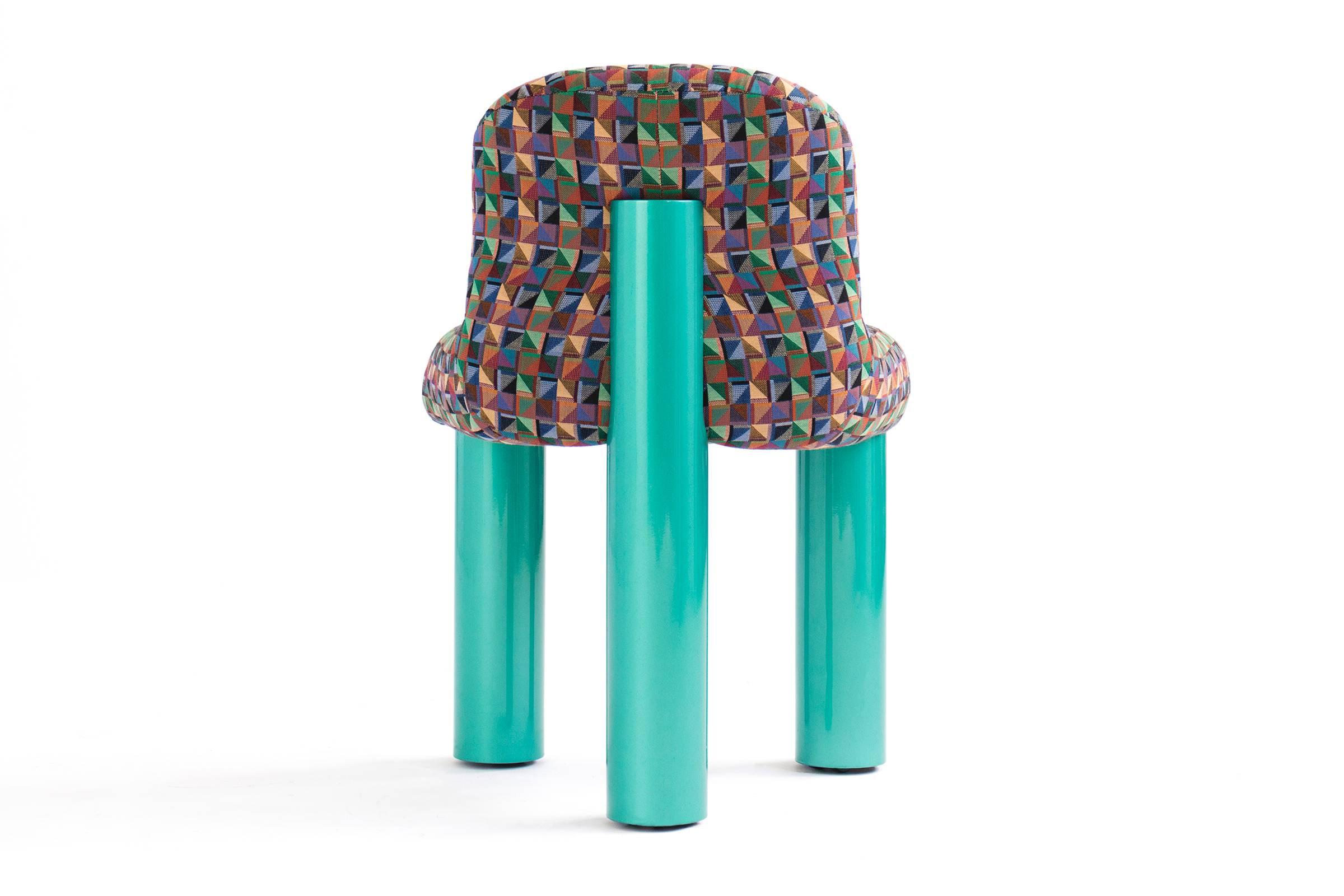 Metal Set of Six Cini Boeri Botolo Chairs for Arflex