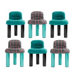 Set of Six Cini Boeri Botolo Chairs for Arflex