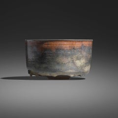 Gertrud e Otto Natzler – Ciotola cilindrica con bordo, 1980