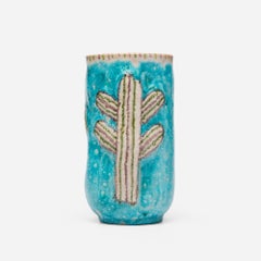 Guido Gambone, Vaso figurativo con animali, Italia, 1955
