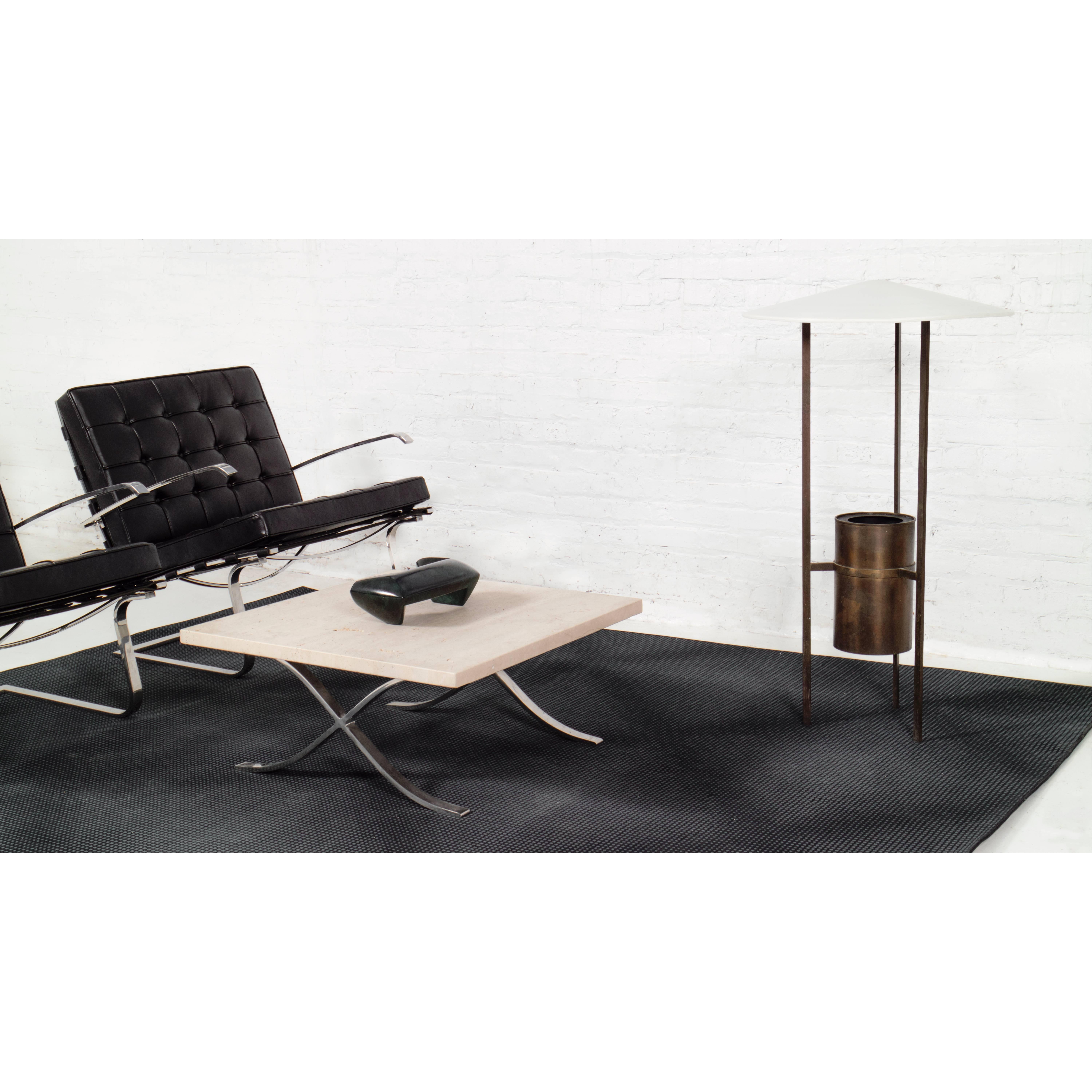 Stainless Steel Mies Van Der Rohe Coffee Table