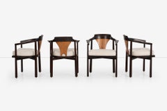 Edward Wormley for Dunbar Six Dining Chairs, Model 935 "Horseshoe Chairs" 1965c.