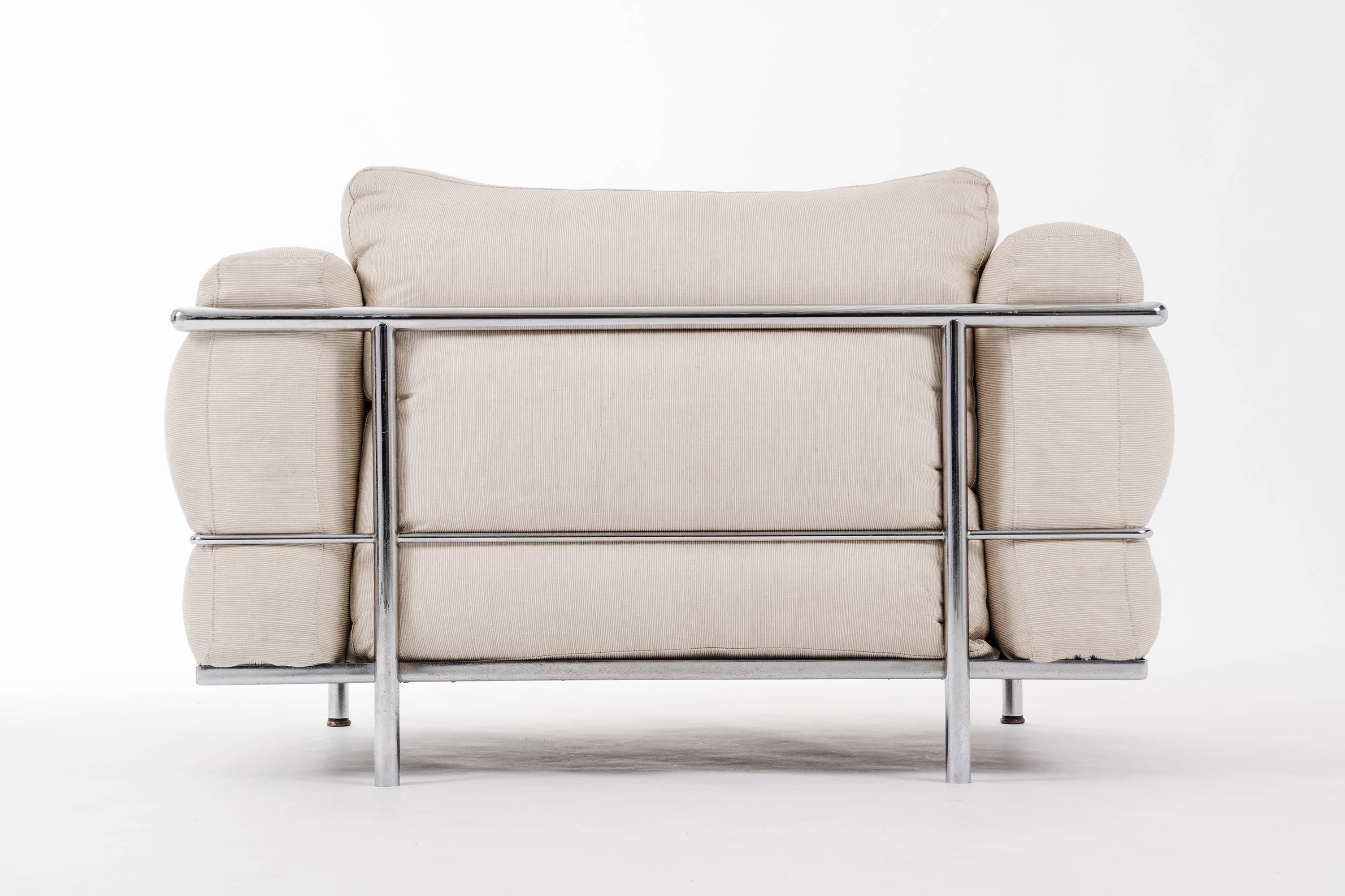 Italian Le Corbusier LC3 Lounge Chair 