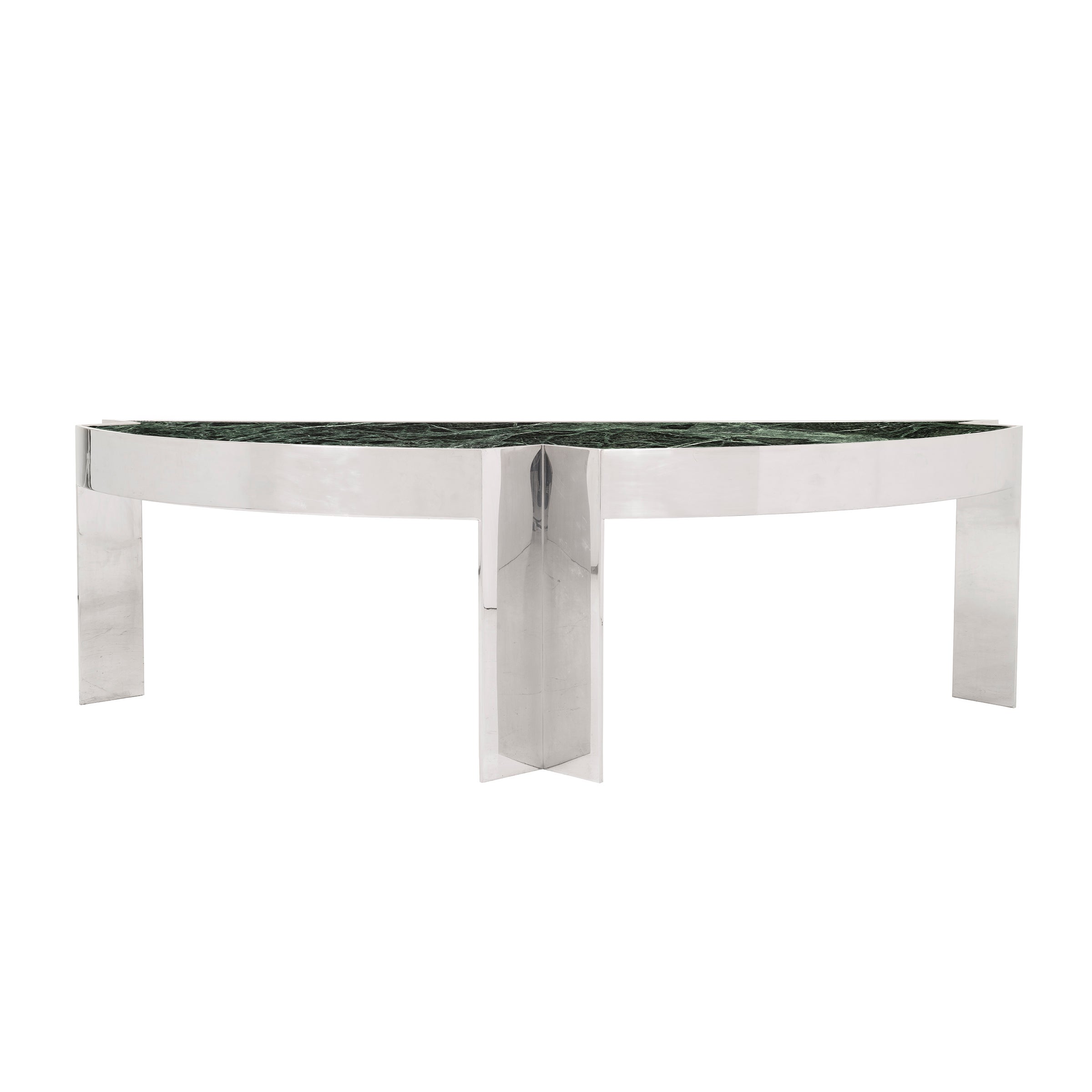 Round glass dining table by LEON ROSEN for PACE COLLECTION at 1stDibs